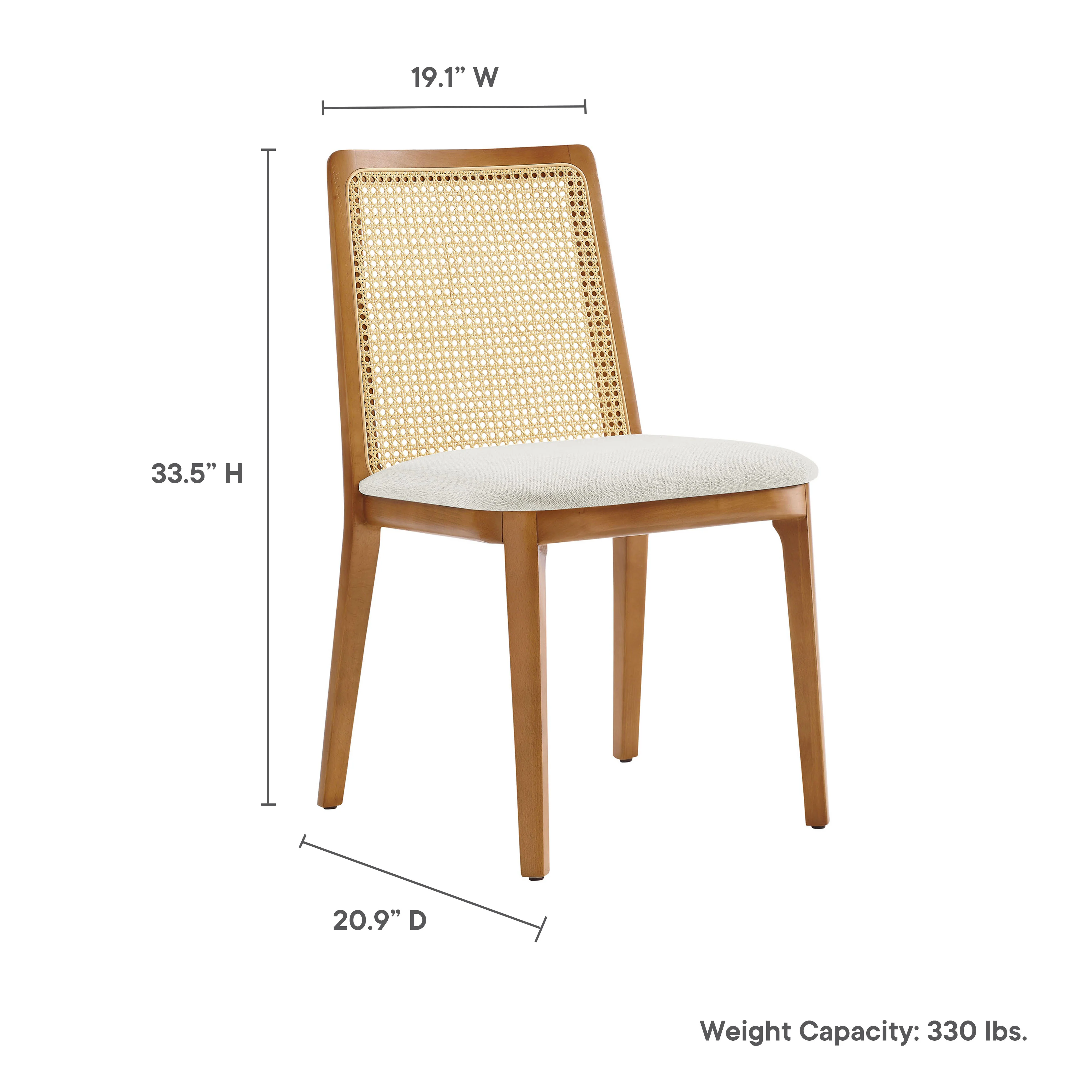 Monarch Wood and Rattan Dining Side Chair by Modway - Image 45