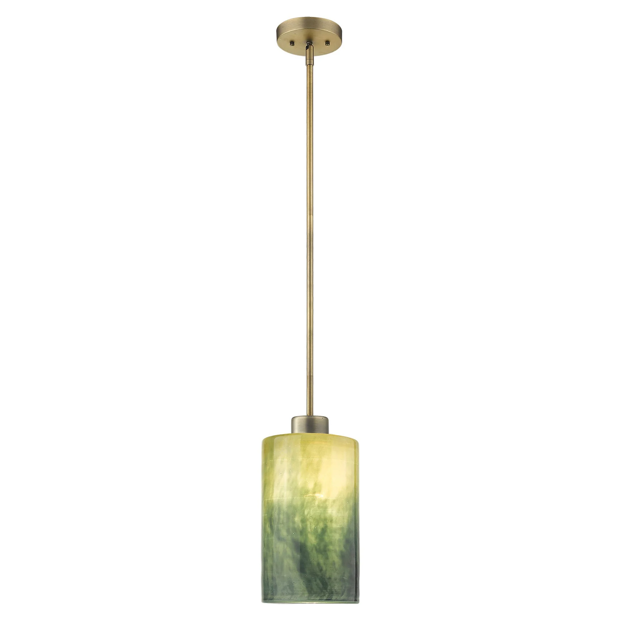 Monet 1-Light Brass Pendant By Homeroots - Image 2