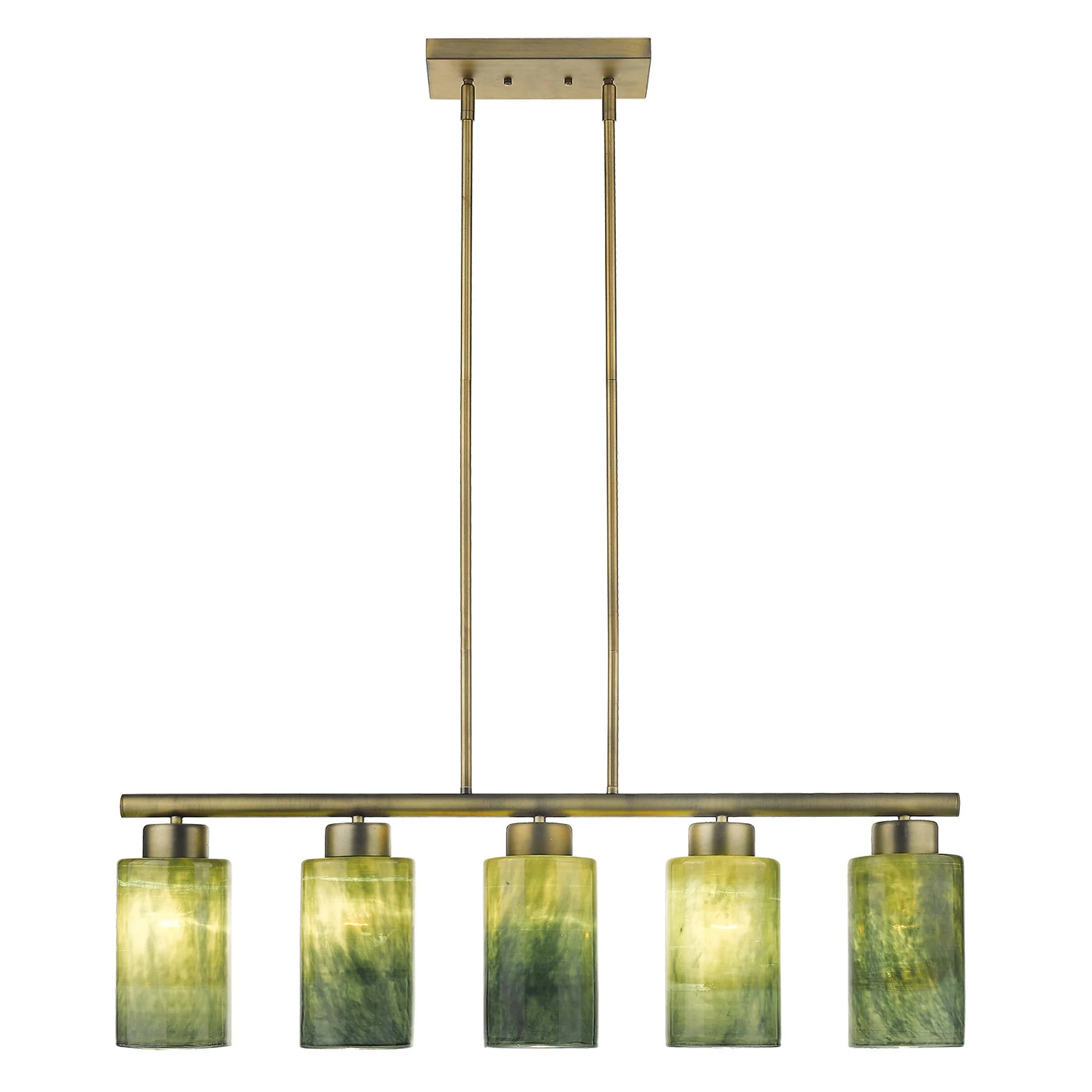 Monet 5-Light Brass Pendant By Homeroots - Image 3