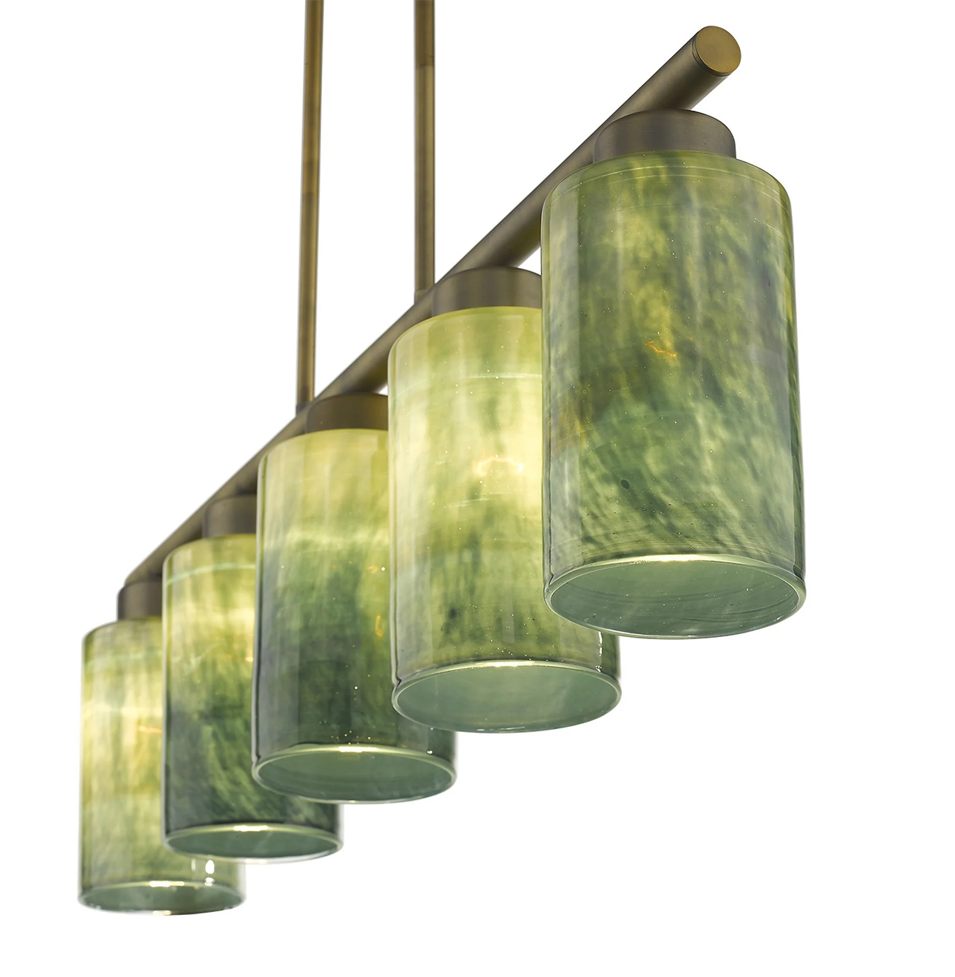 Monet 5-Light Brass Pendant By Homeroots - Image 5