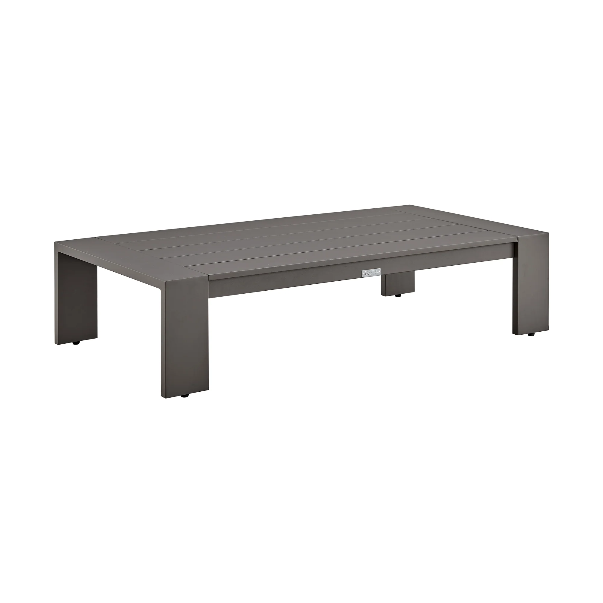Mongo 4 Piece Outdoor Patio Furniture Set in Dark Brown Aluminum with Cushions By Armen Living - Image 8