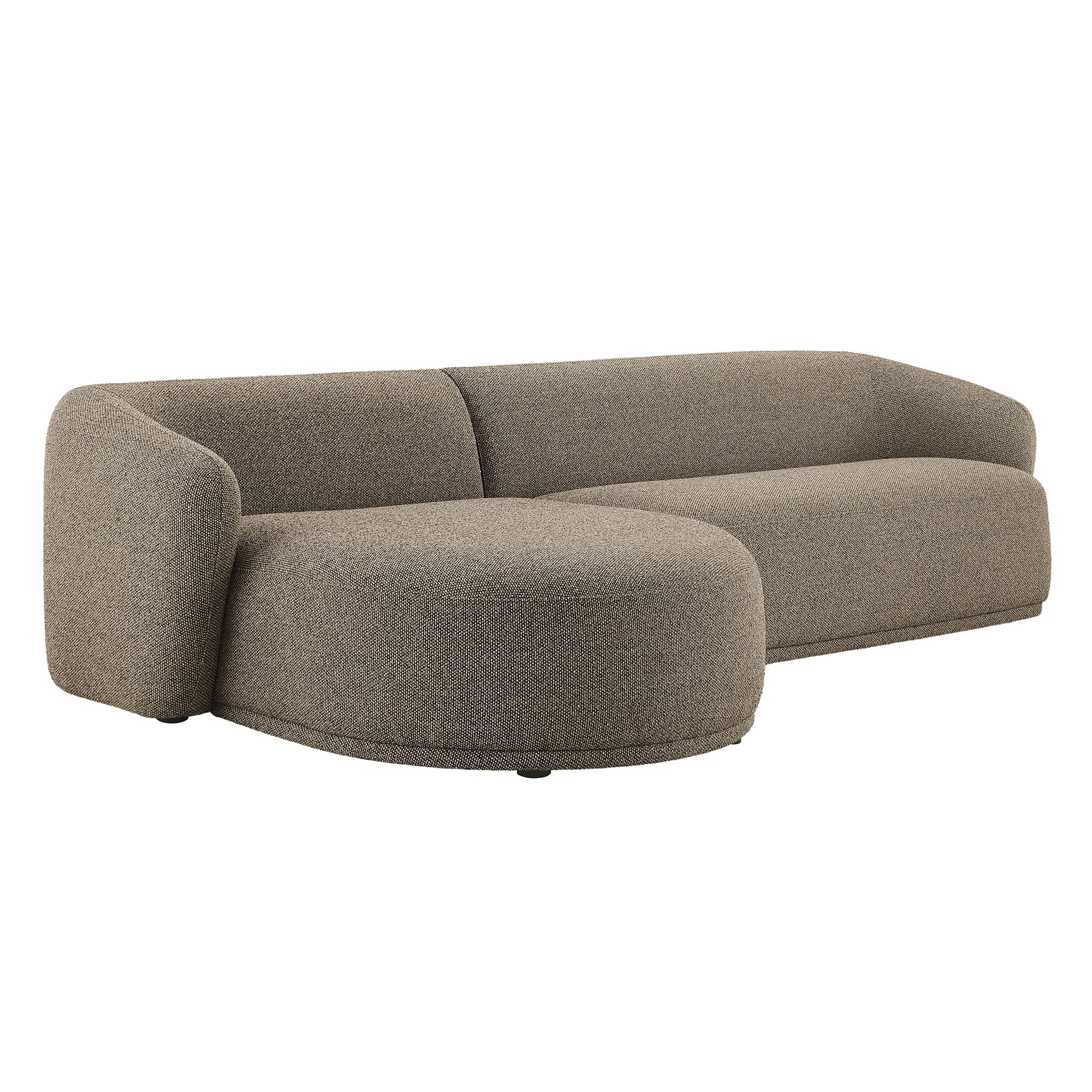 Monica 2 Piece Left Facing Boucle Fabric Modular Sofa with Chaise by Modway - Image 10