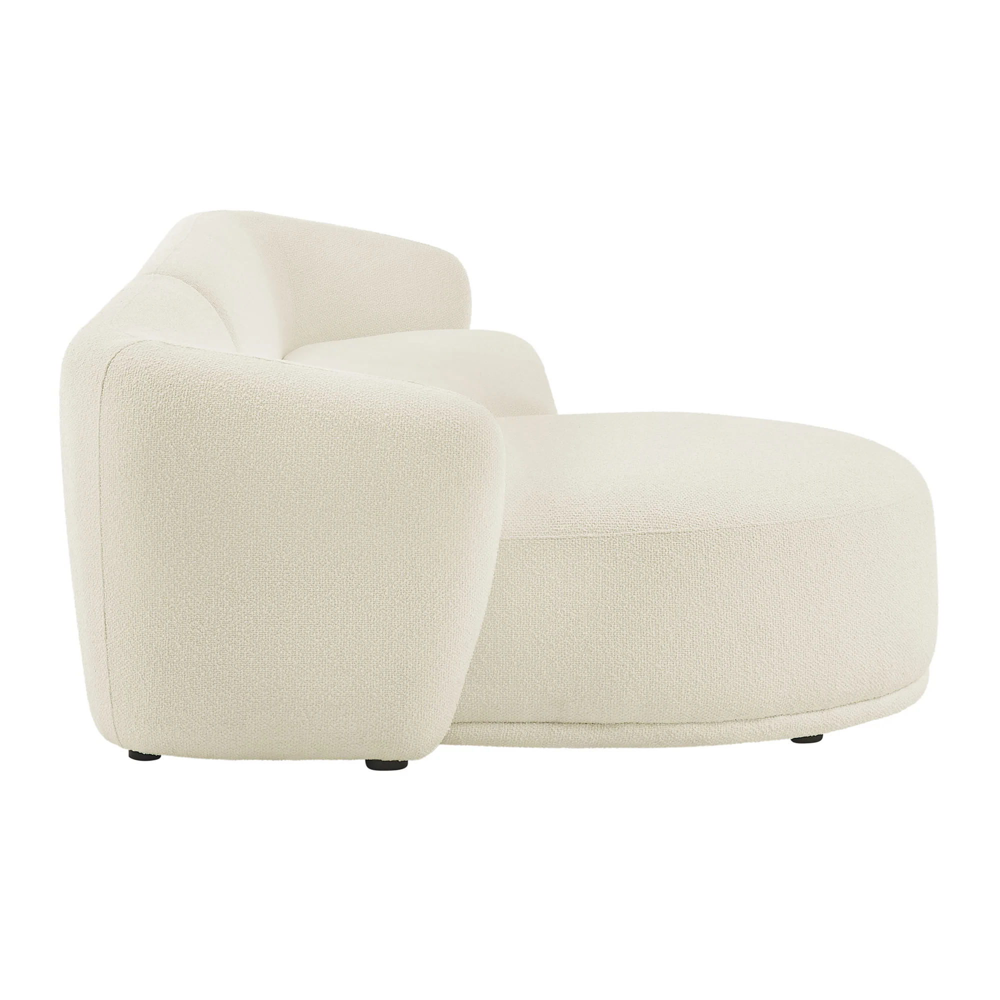 Monica 2 Piece Left Facing Boucle Fabric Modular Sofa with Chaise by Modway - Image 2