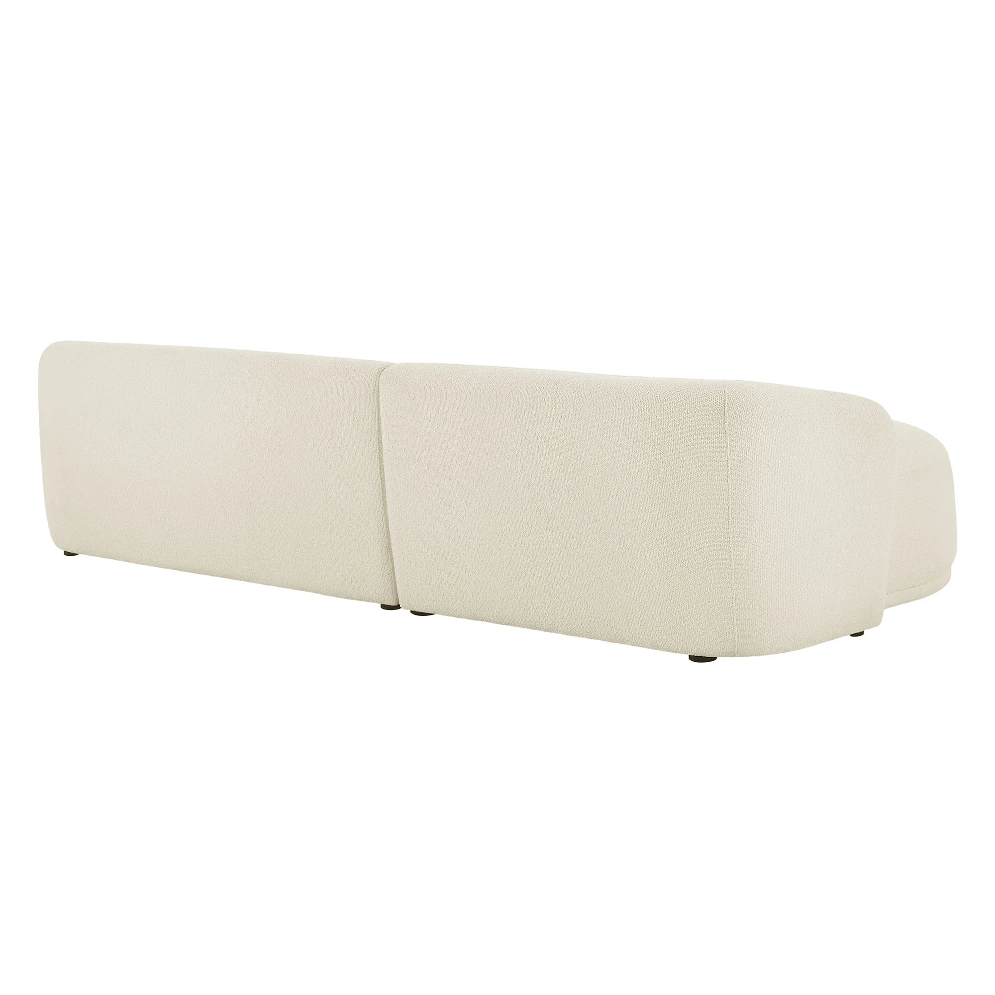 Monica 2 Piece Left Facing Boucle Fabric Modular Sofa with Chaise by Modway - Image 3