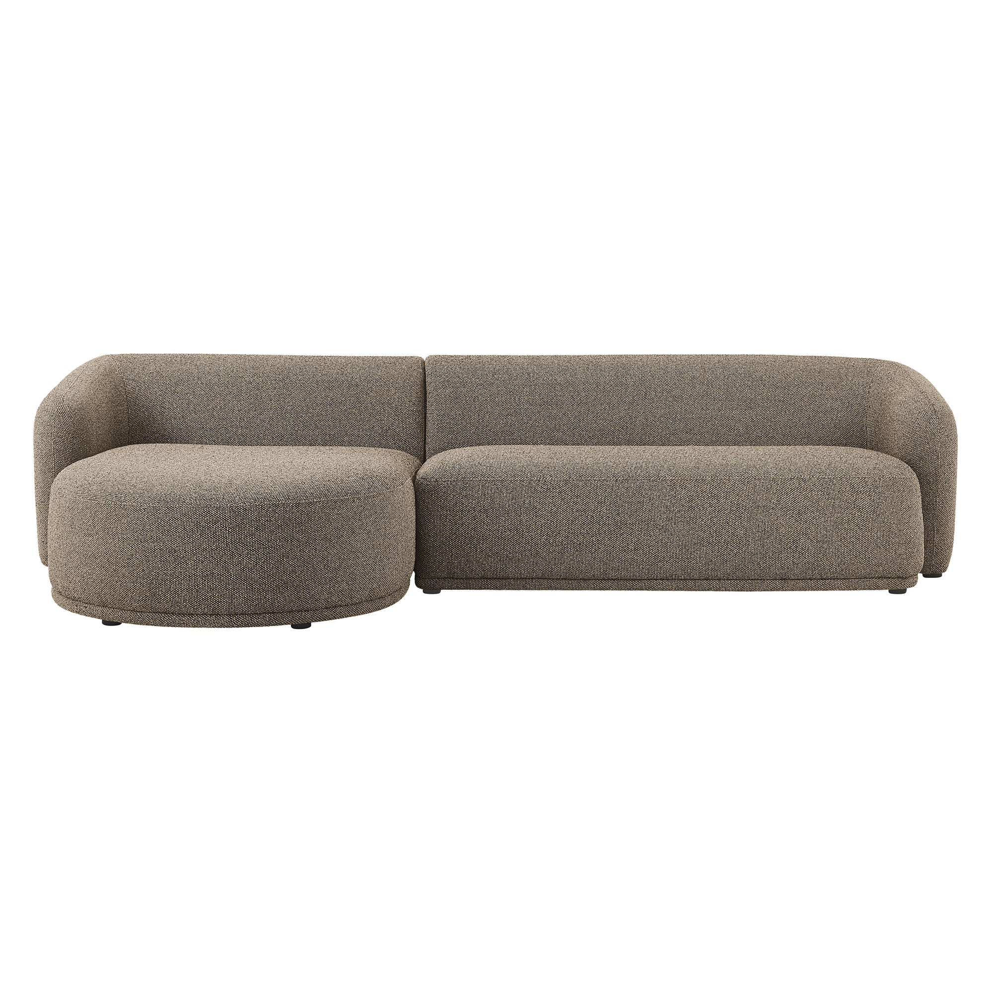 Monica 2 Piece Left Facing Boucle Fabric Modular Sofa with Chaise by Modway - Image 9