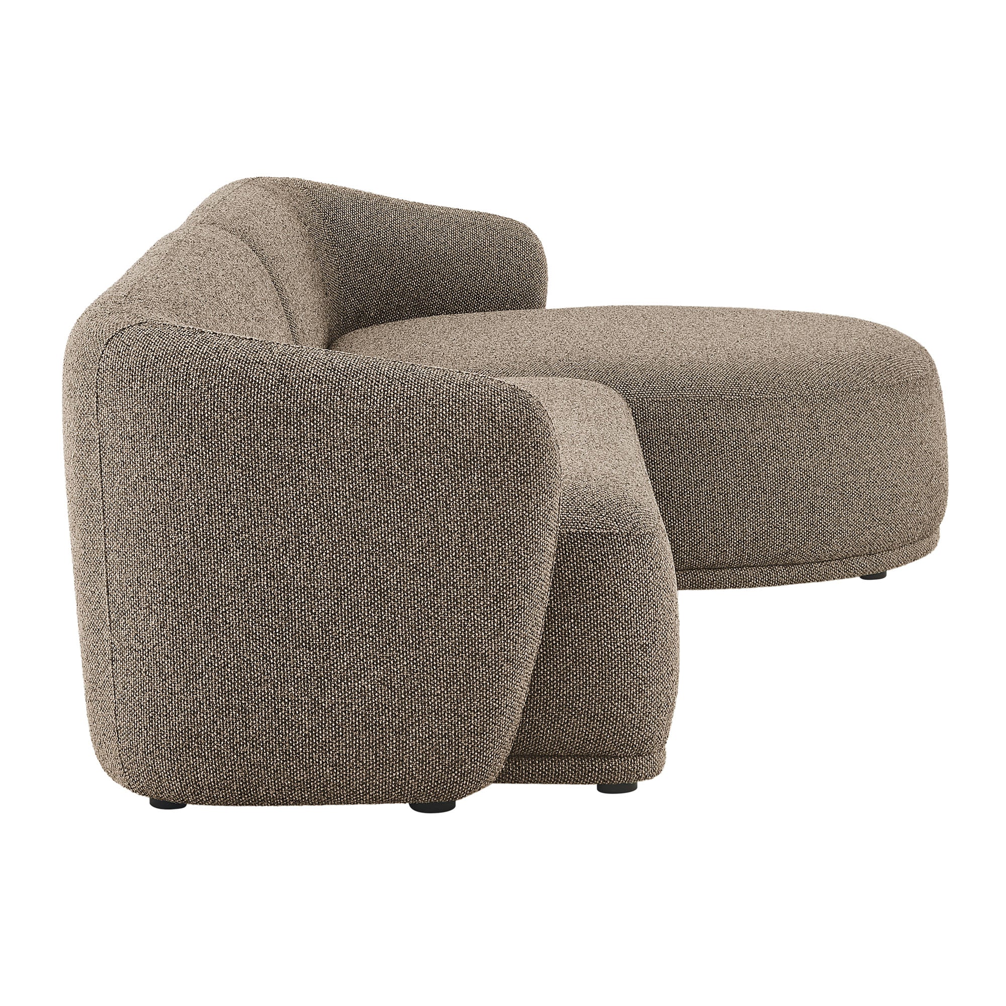 Monica 2 Piece Right Facing Boucle Fabric Modular Sofa with Chaise by Modway - Image 11