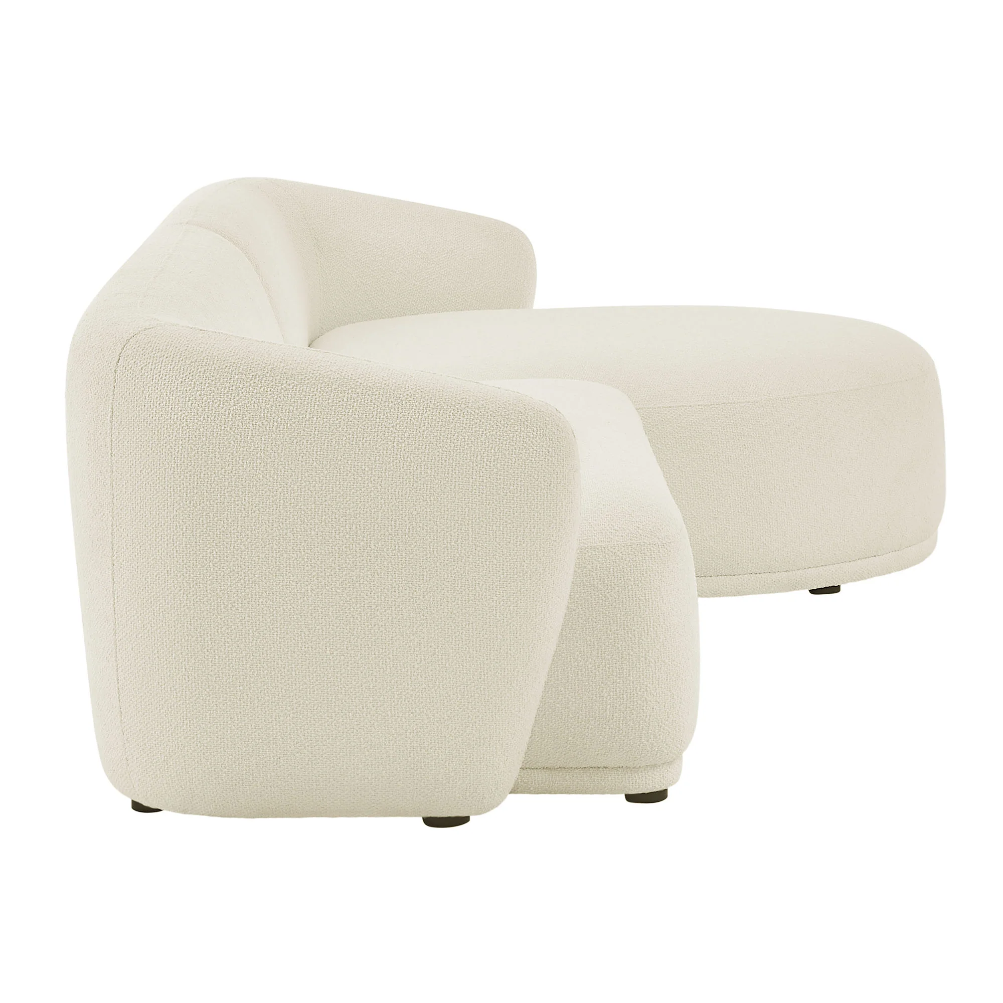 Monica 2 Piece Right Facing Boucle Fabric Modular Sofa with Chaise by Modway - Image 2