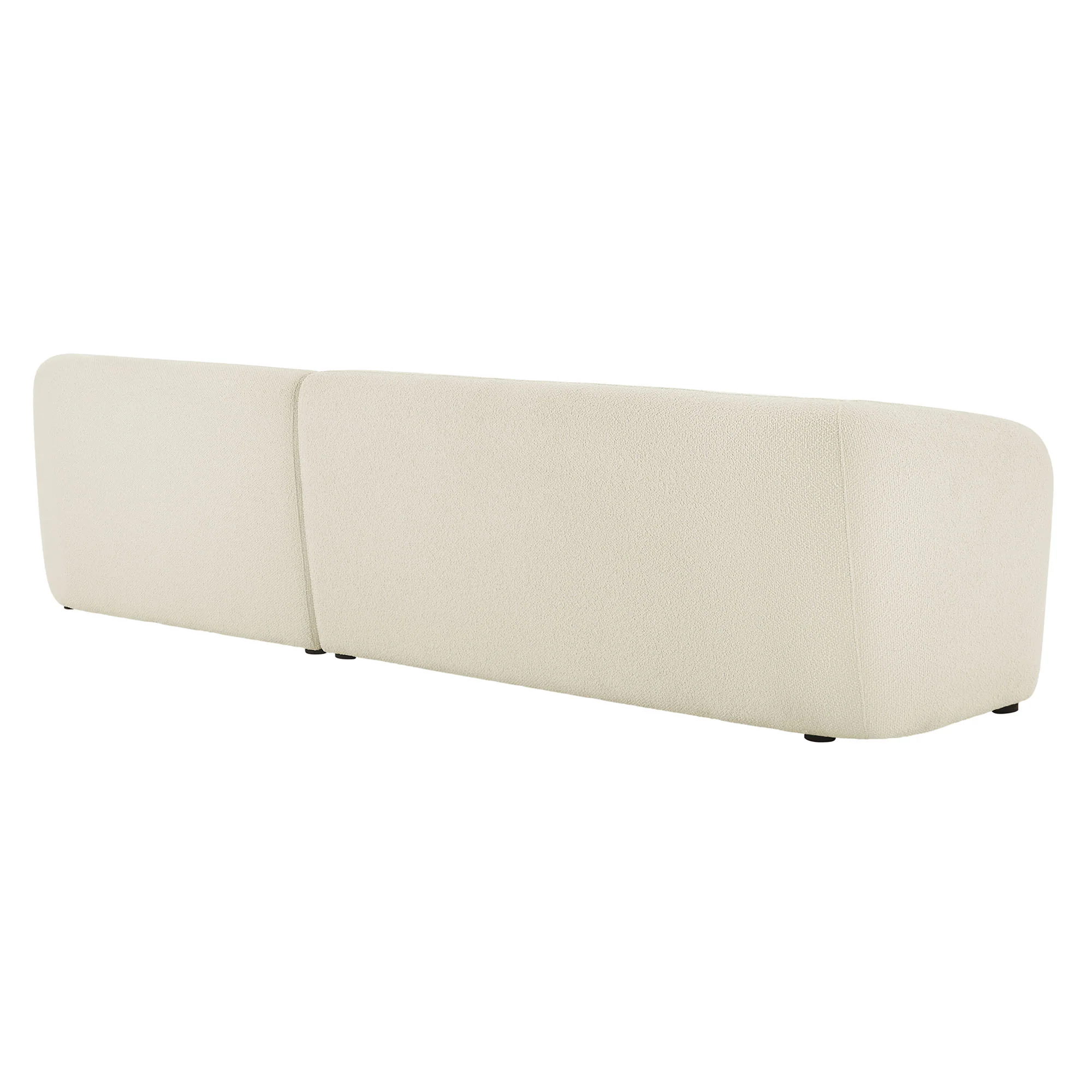 Monica 2 Piece Right Facing Boucle Fabric Modular Sofa with Chaise by Modway - Image 3