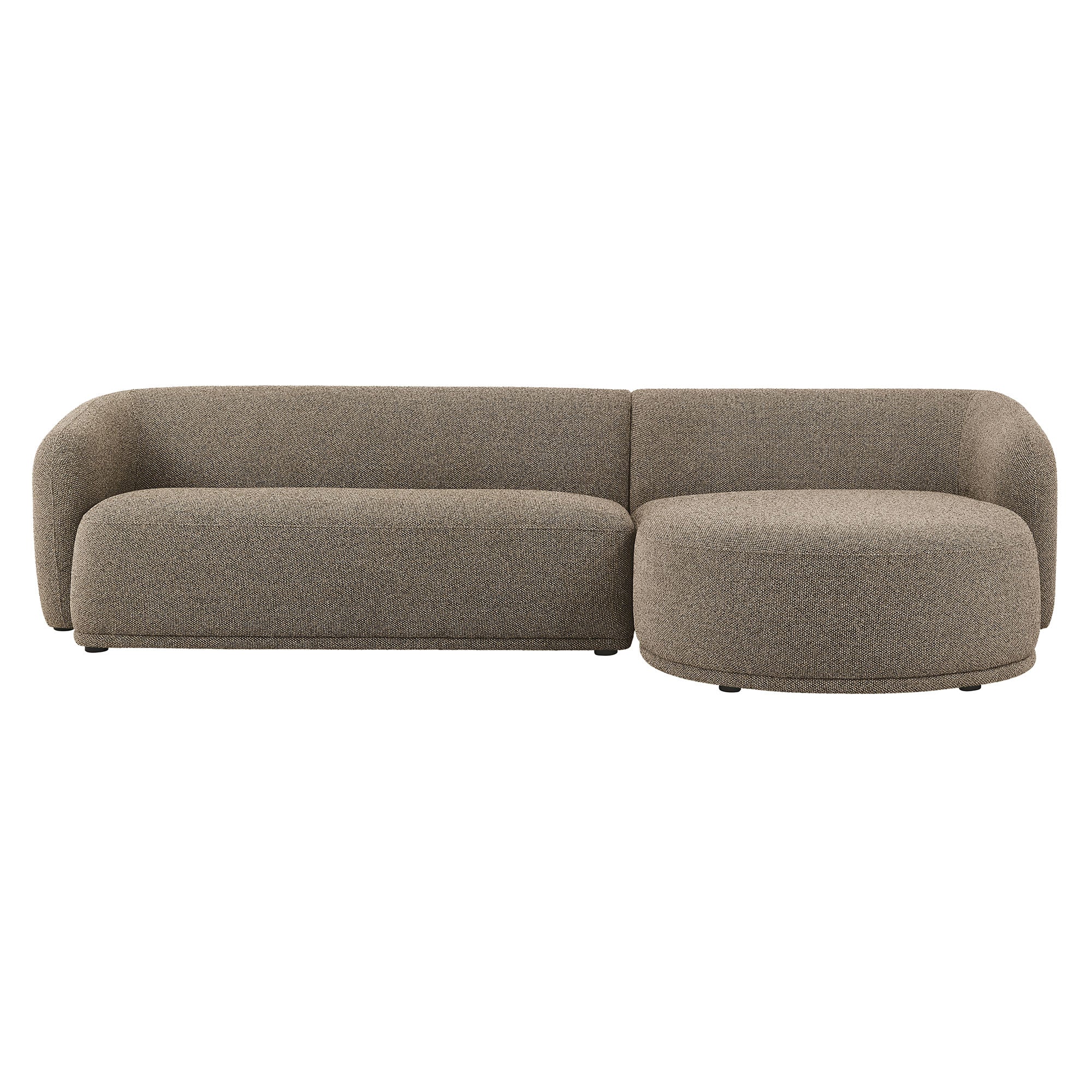Monica 2 Piece Right Facing Boucle Fabric Modular Sofa with Chaise by Modway - Image 9