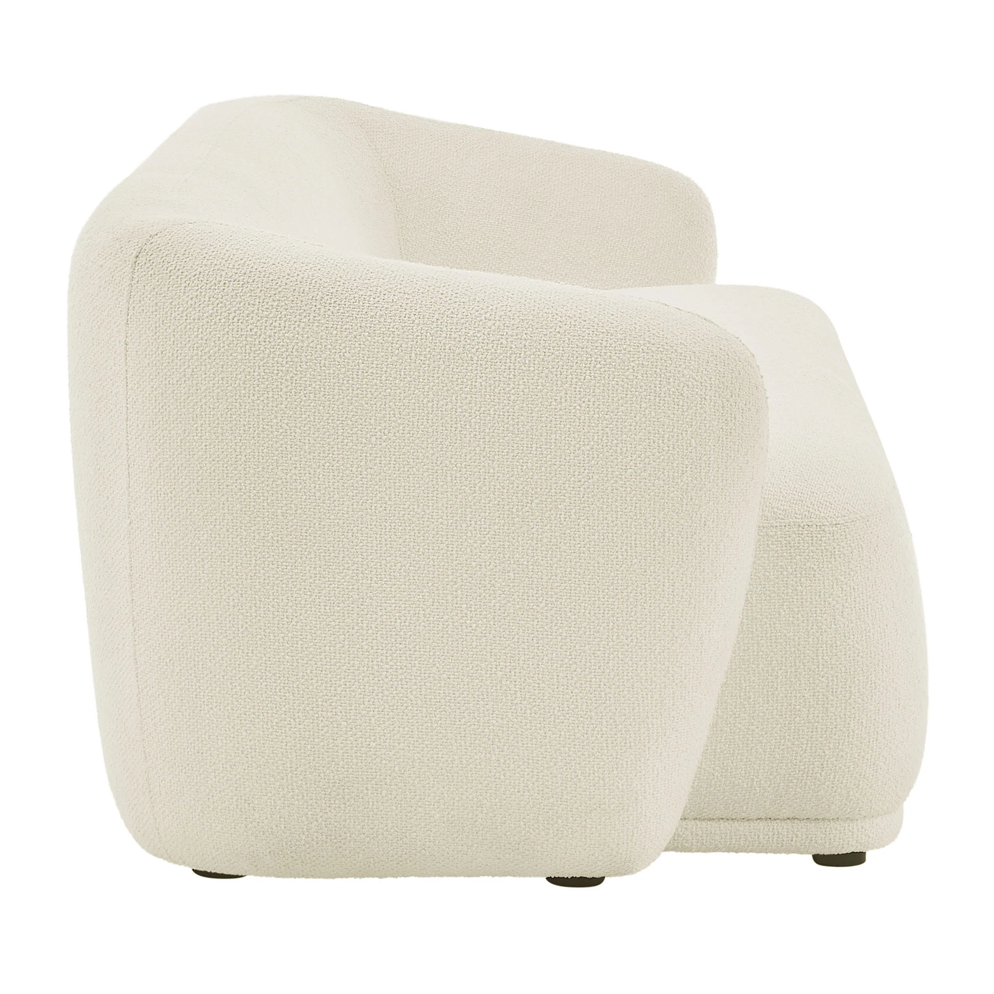 Monica 88 Inch Boucle Fabric Sofa by Modway - Image 2