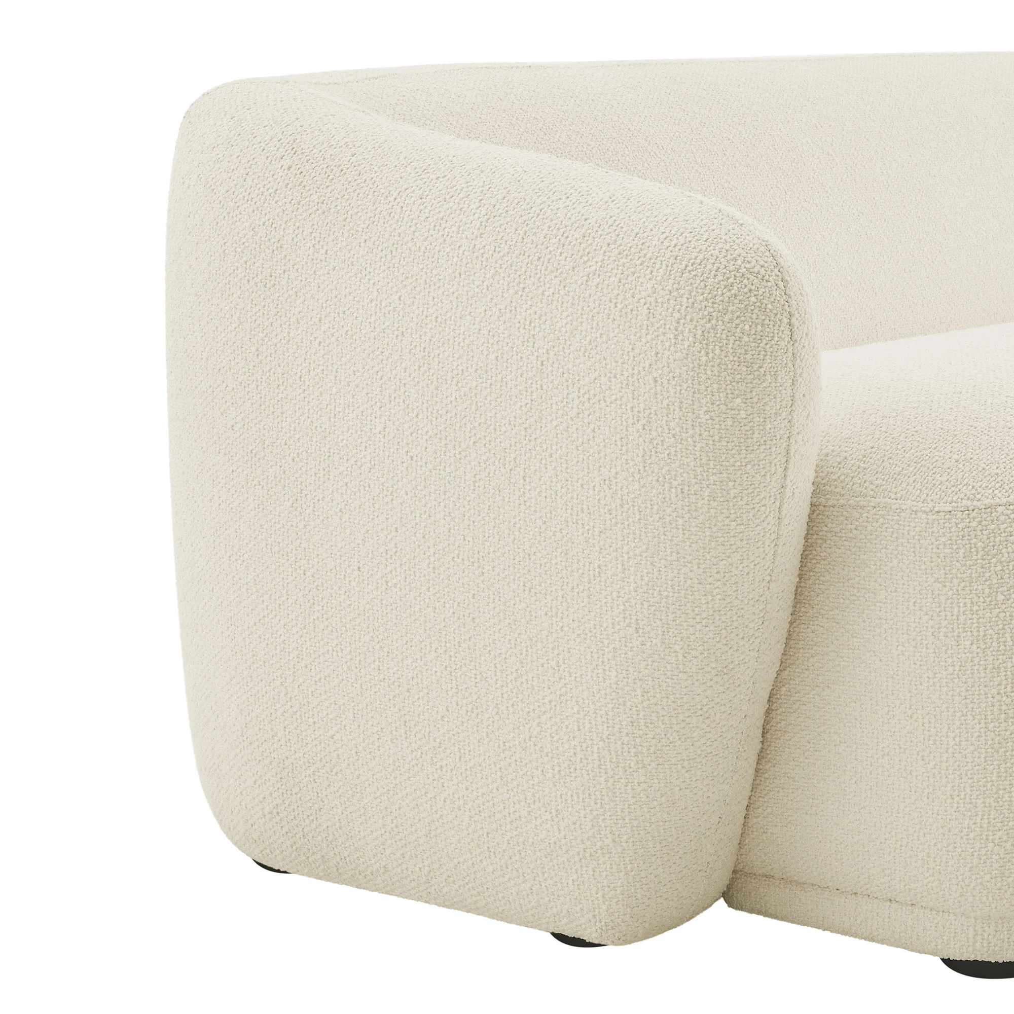 Monica 88 Inch Boucle Fabric Sofa by Modway - Image 4