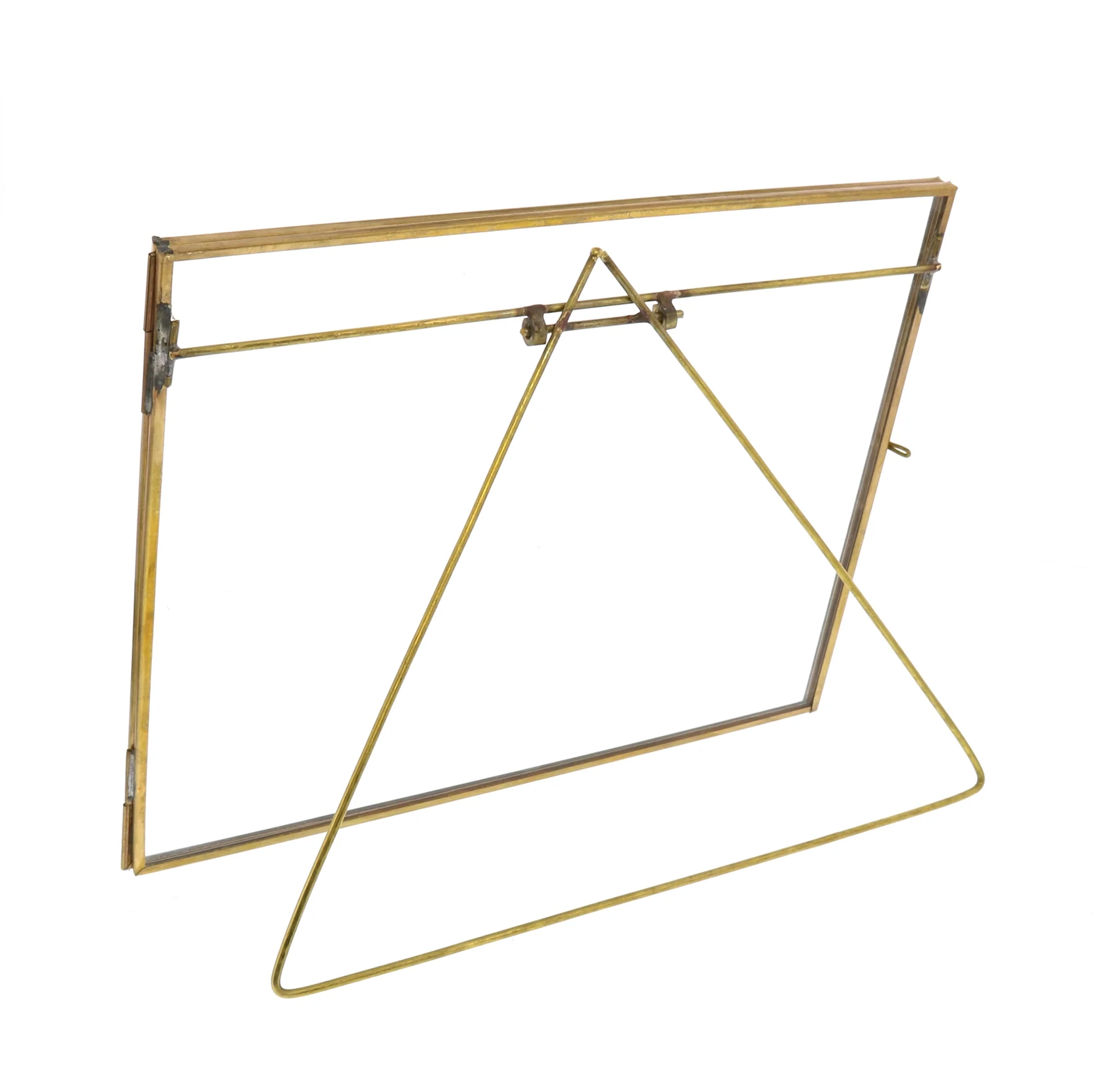 Monroe Easel Frame - Horizontal - Brass Set Of 2 By HomArt - Image 3