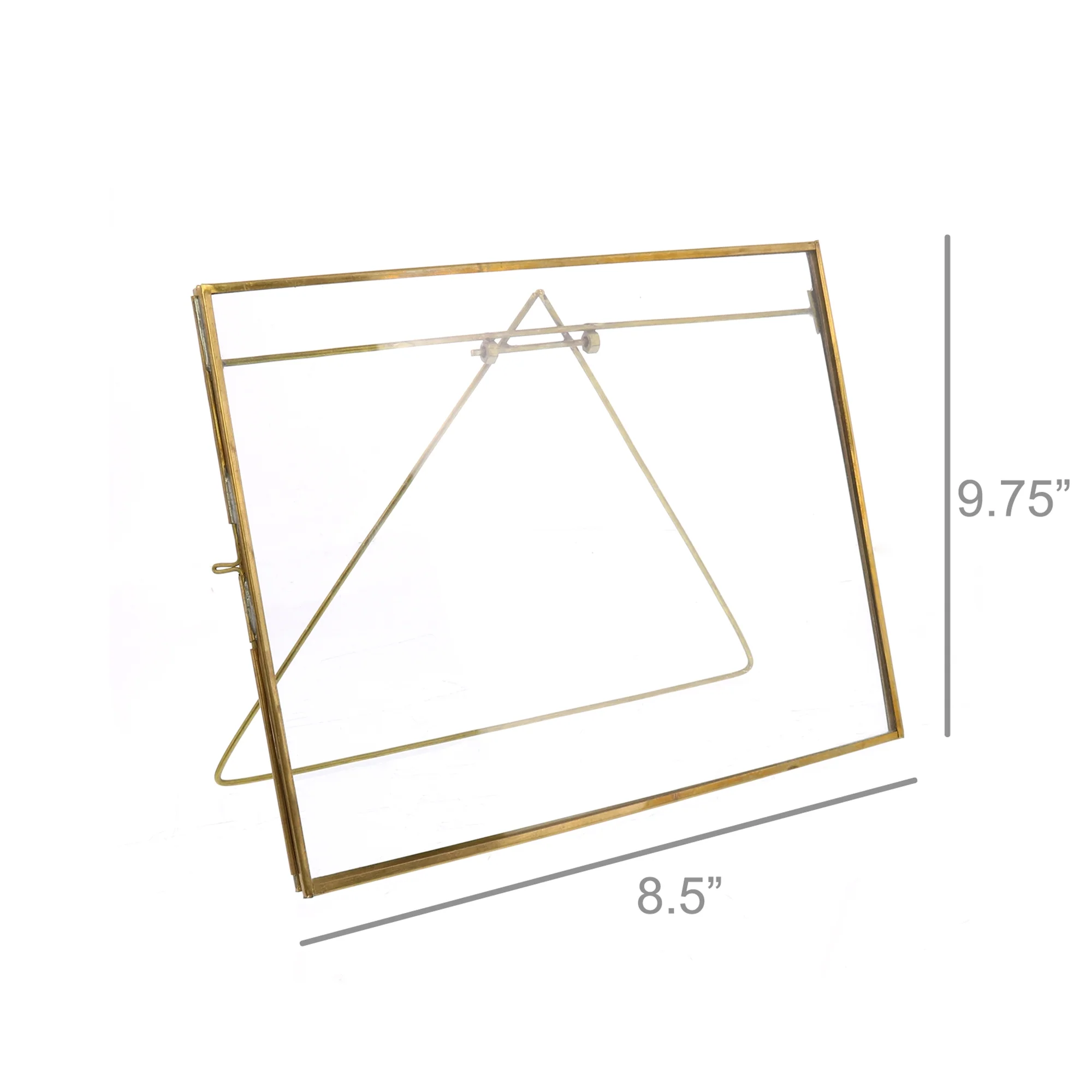 Monroe Easel Frame - Horizontal - Brass Set Of 2 By HomArt - Image 5
