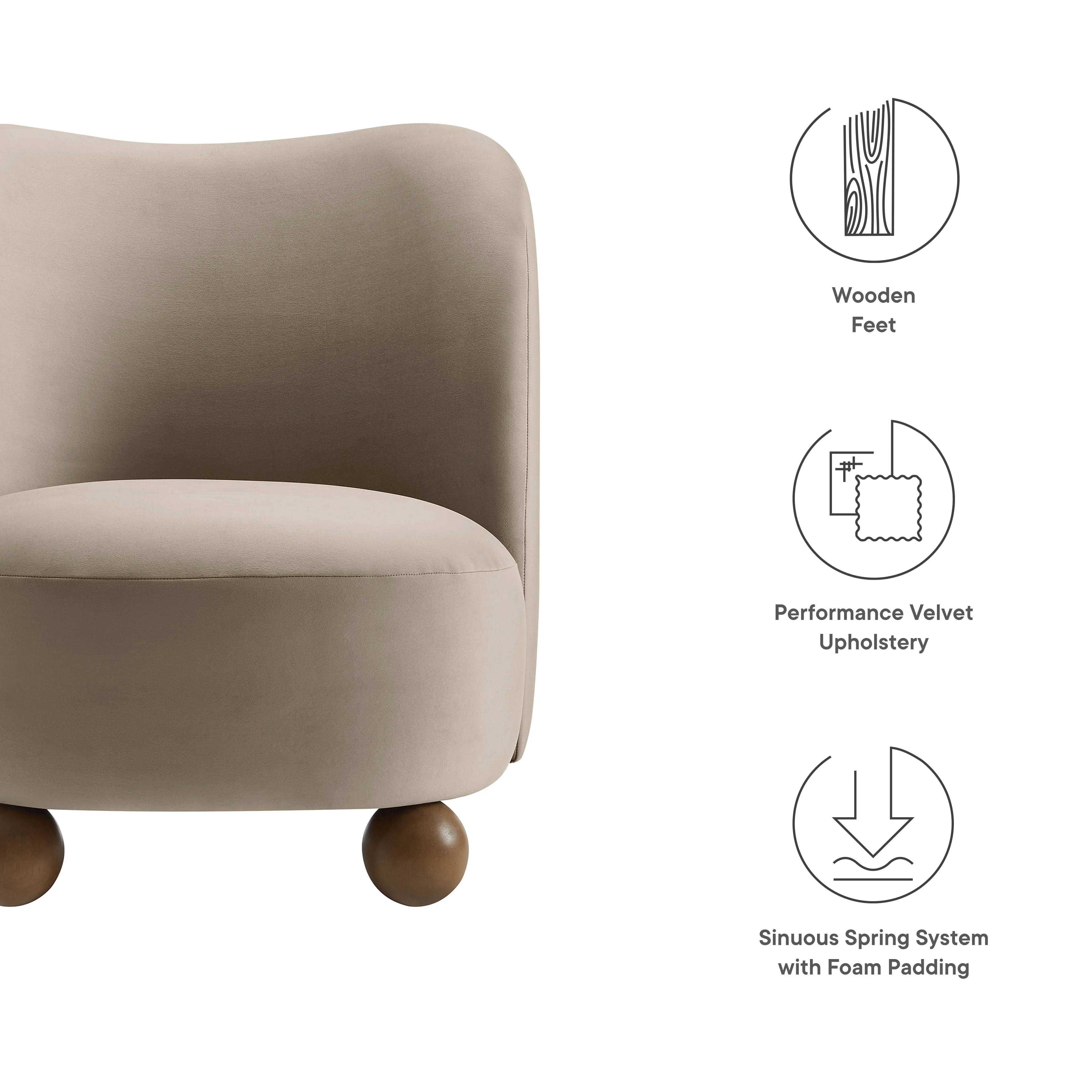 Monroe Performance Velvet Accent Chair by Modway - Image 35