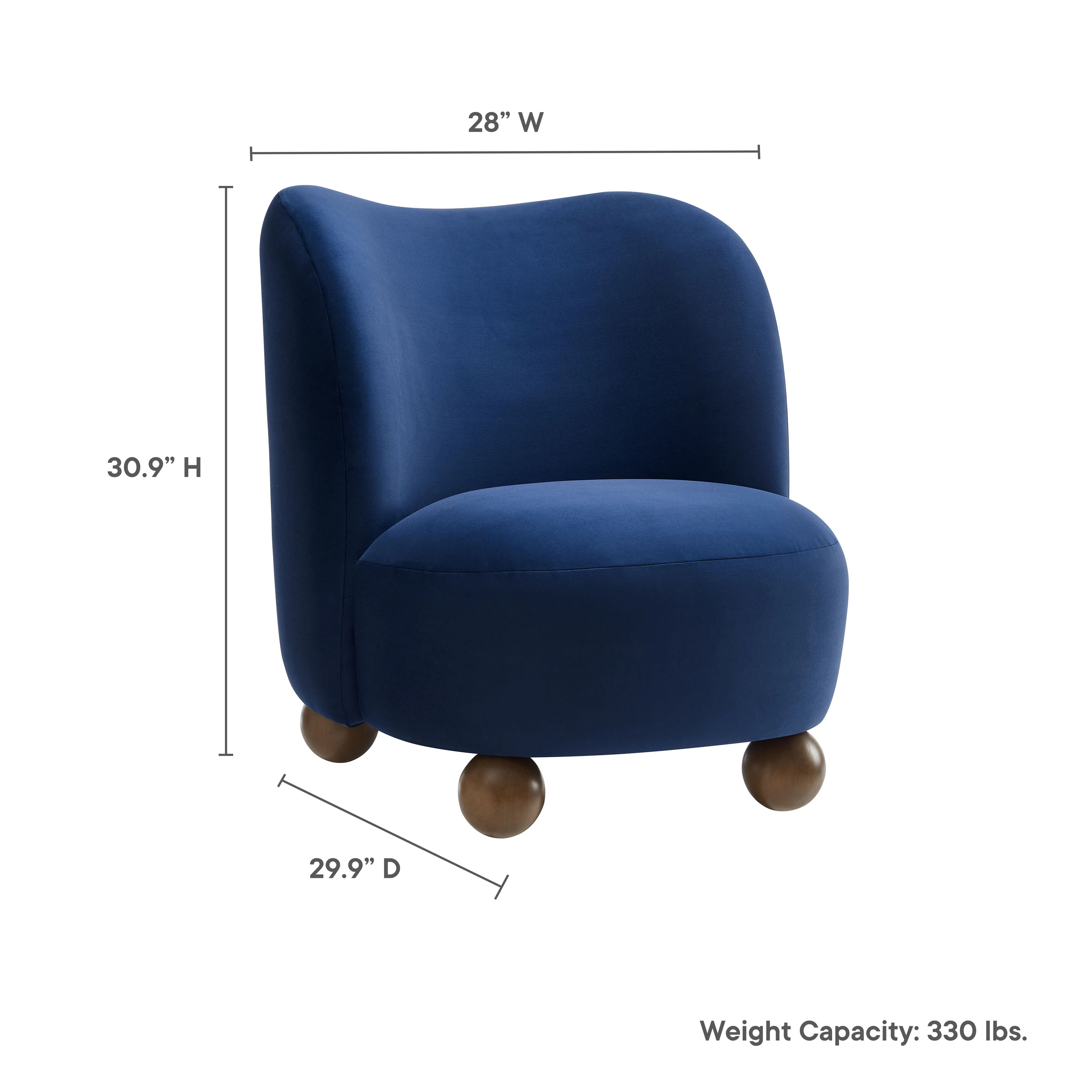 Monroe Performance Velvet Accent Chair by Modway - Image 9