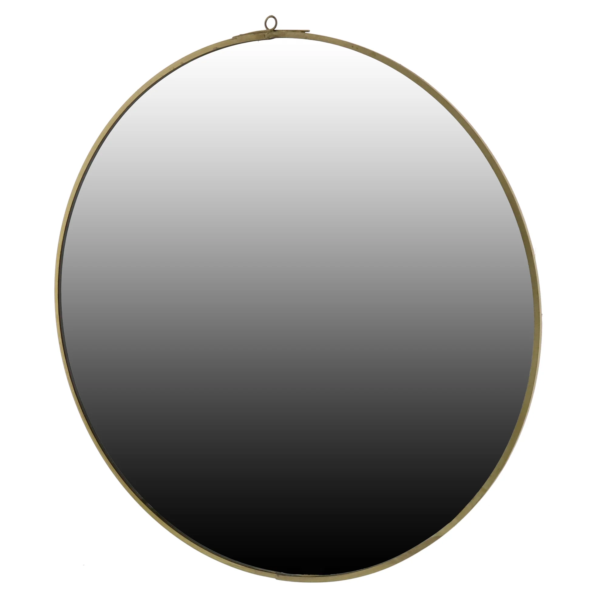 Monroe Round Mirror - Large - Brass By HomArt - Image 3