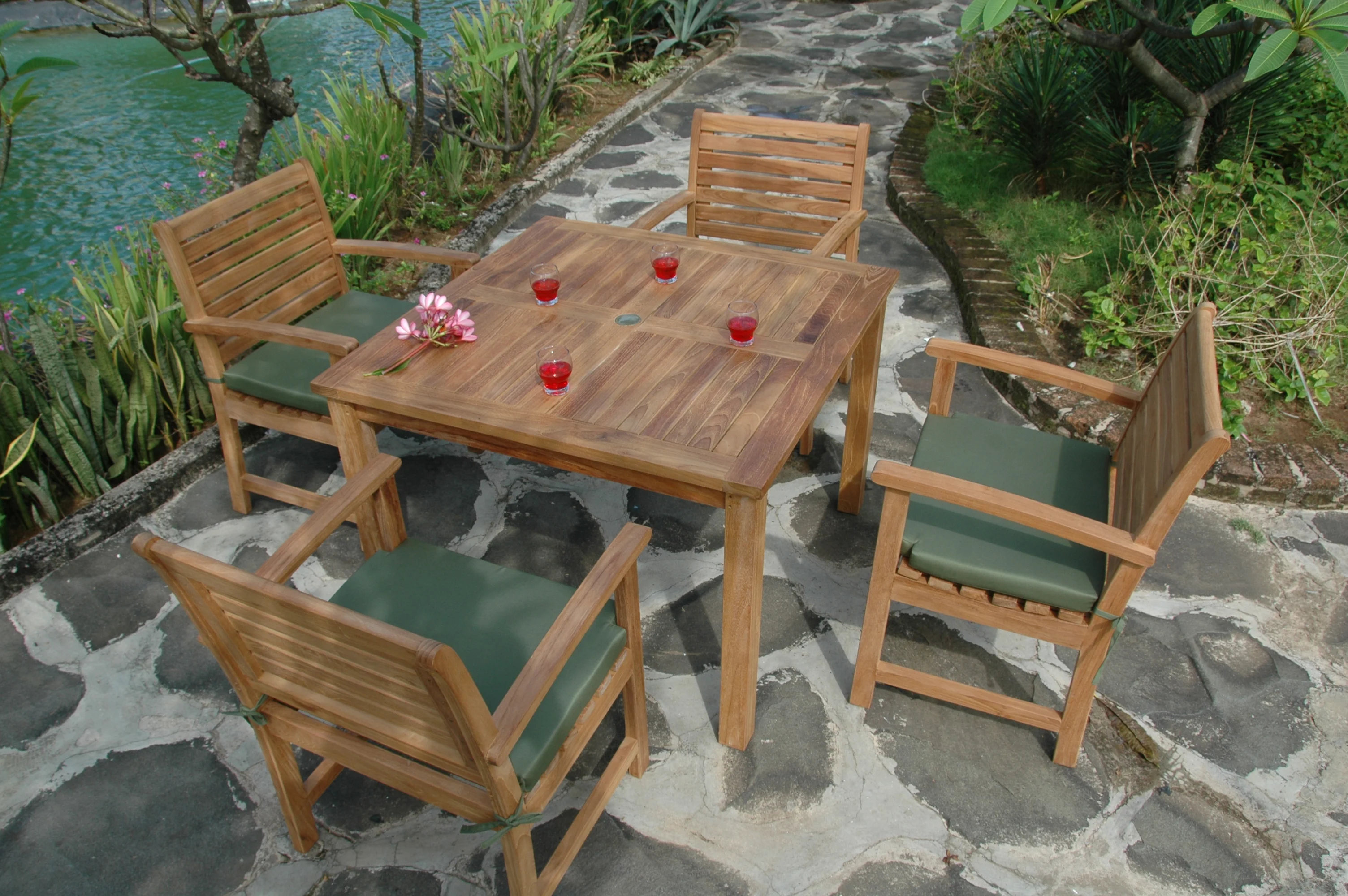 Montage 42" Square Table By Anderson Teak - Image 2