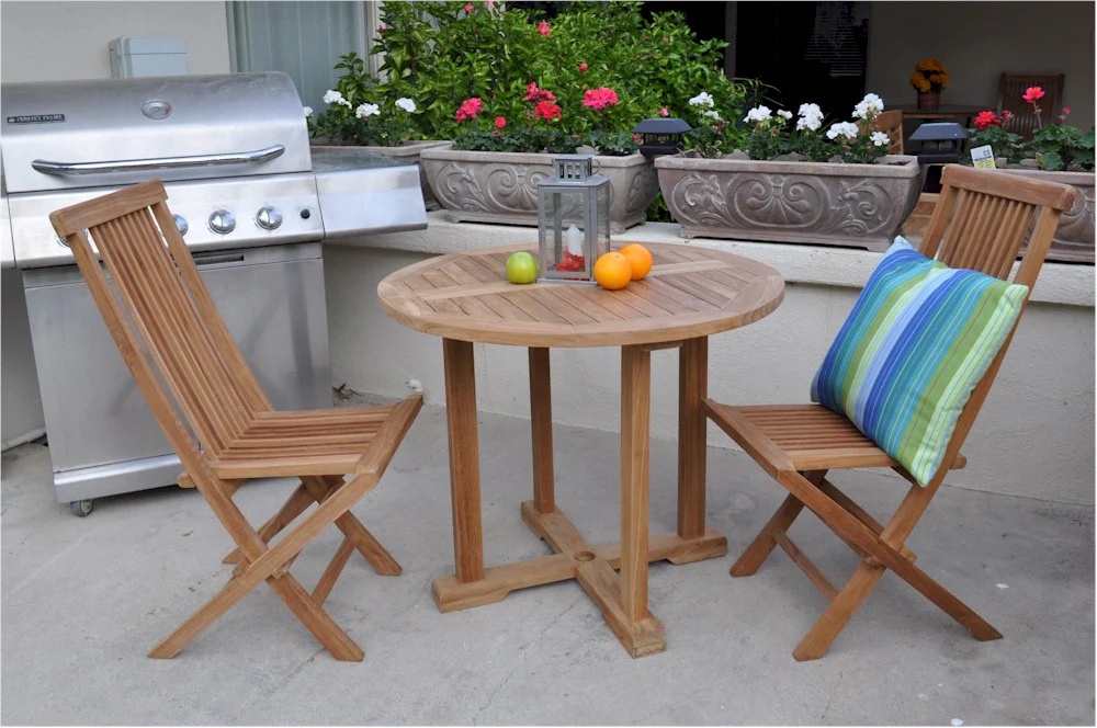 Montage Bristol 3-Pieces Dining Set By Anderson Teak - Image 3