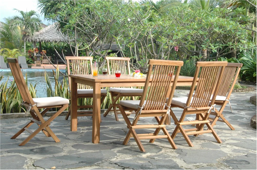 Montage Bristol 7-Pieces Dining Set By Anderson Teak - Image 3