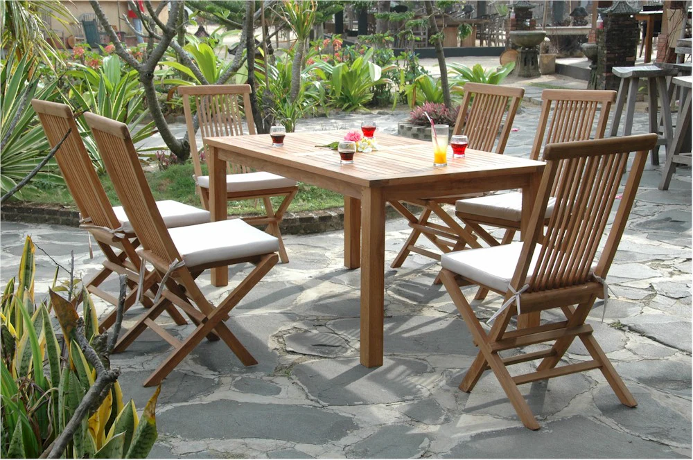 Montage Bristol 7-Pieces Dining Set By Anderson Teak - Image 4