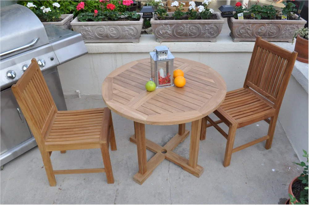 Montage Saratoga 3-Pieces Dining Set By Anderson Teak - Image 2