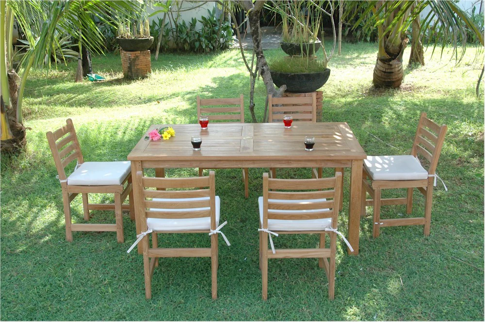 Montage Windham 7-Pieces Dining Set By Anderson Teak - Image 3