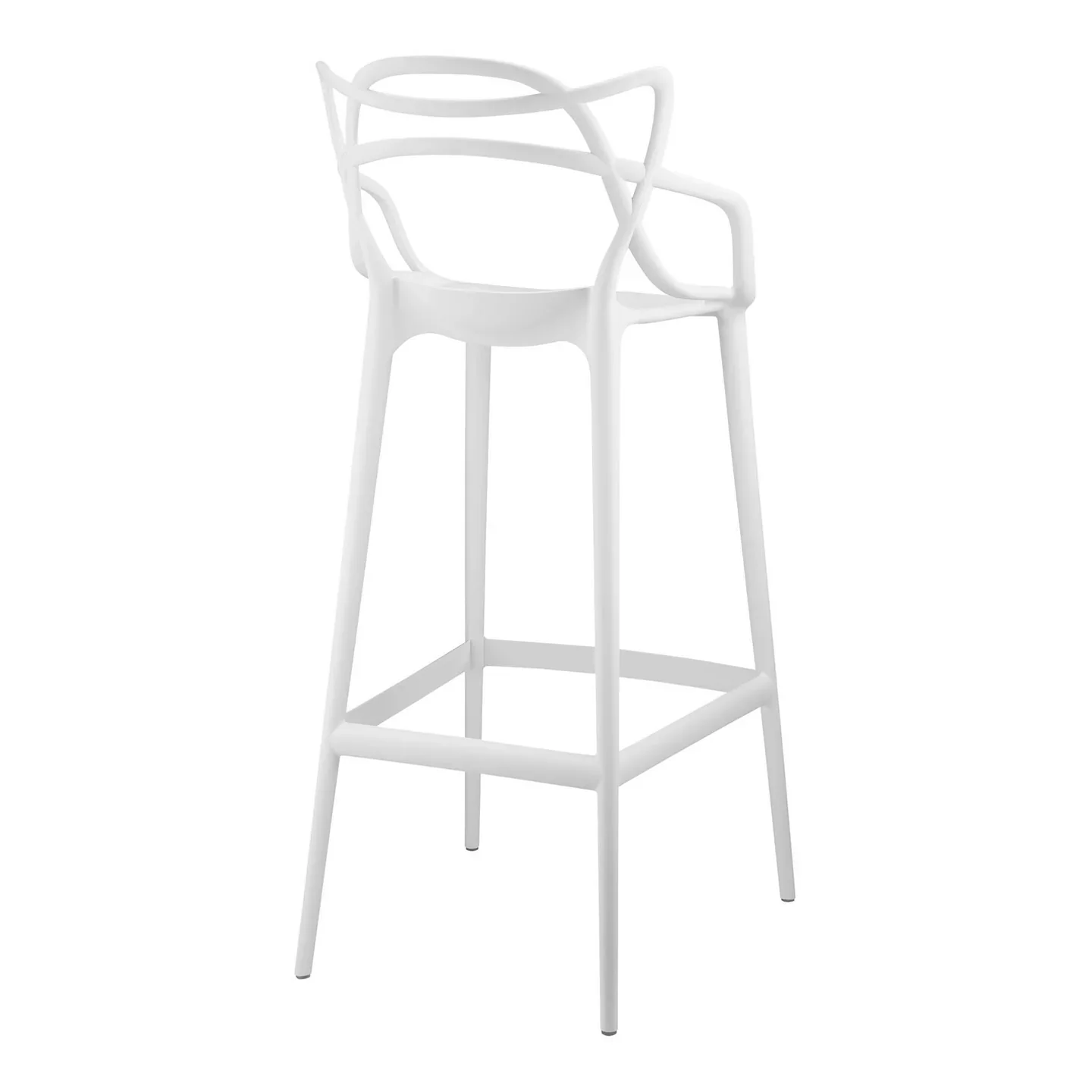 Monte Bar Stool, White By World Modern Design - Image 3