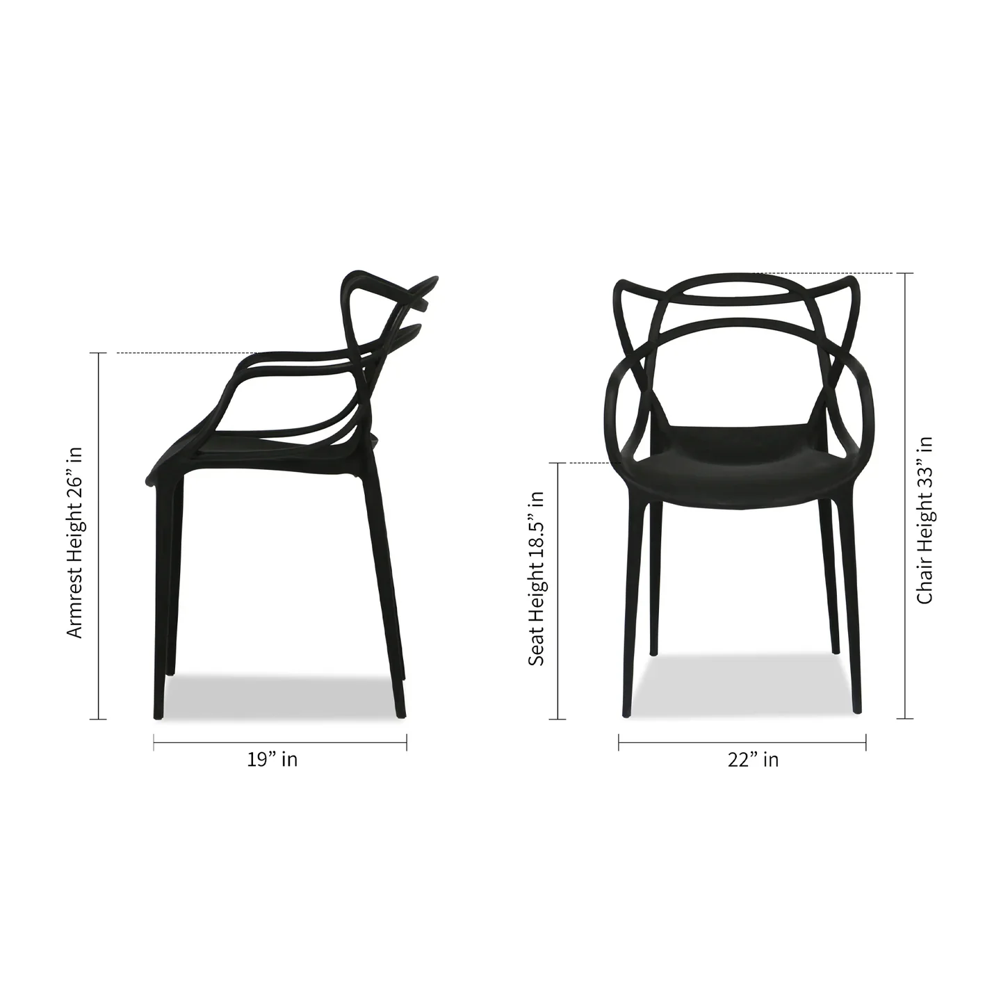 Monte Dining Chair - Black By World Modern Design - Image 6
