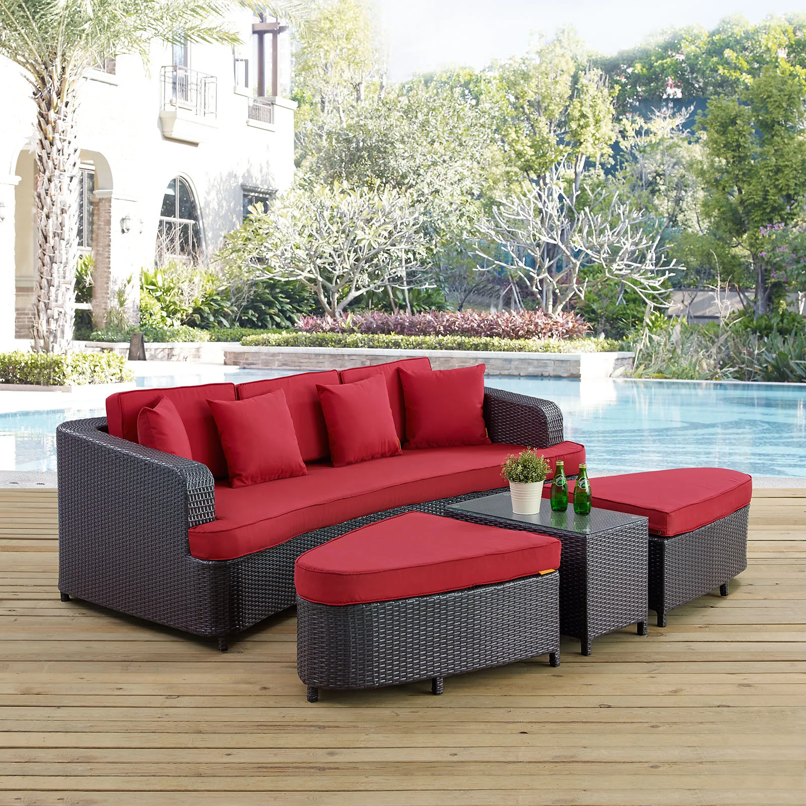 Monterey 4 Piece Outdoor Patio Sofa Set By Modway - EEI-992 - Image 5