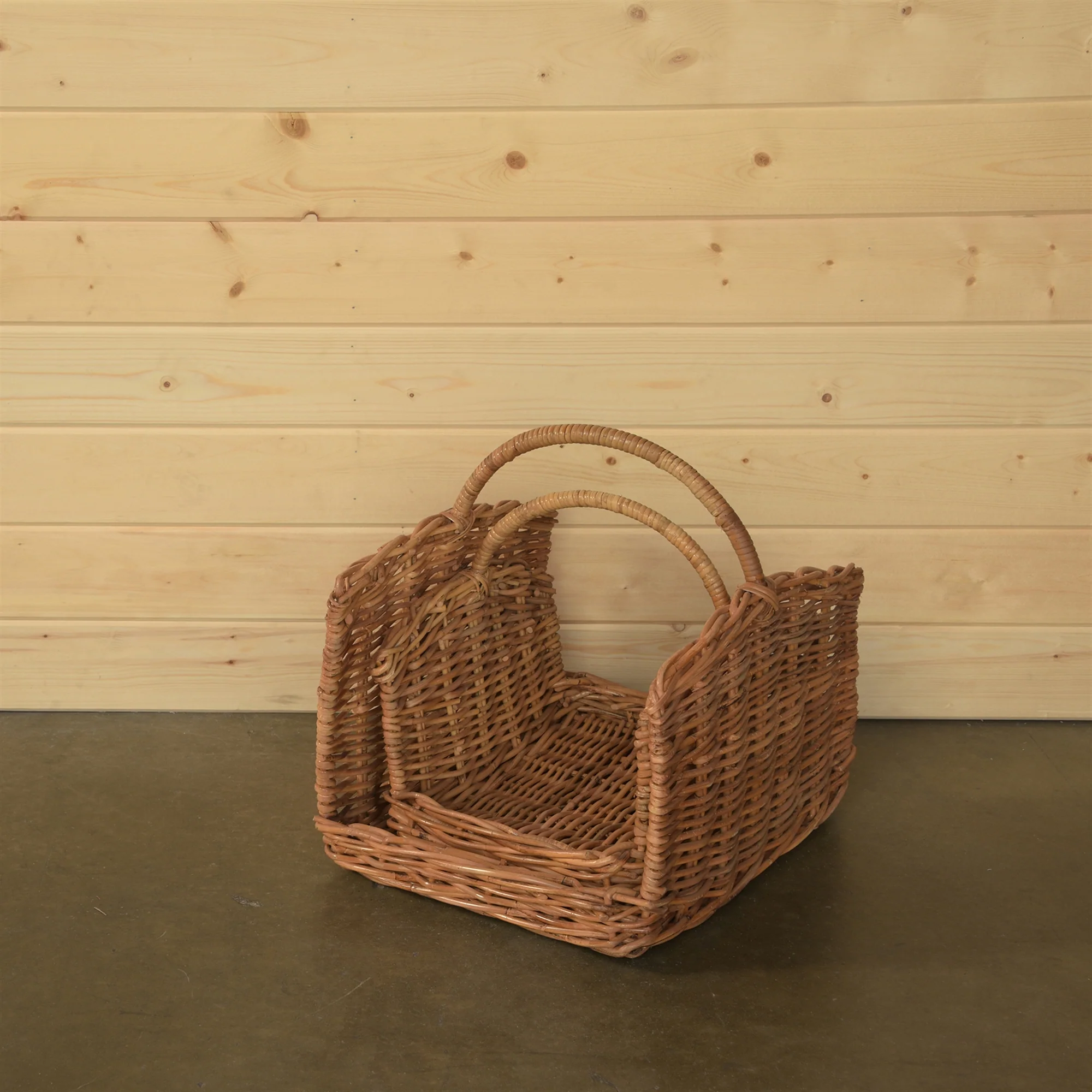 Monterey Rattan Log Basket - Set of 2 - Rustique Honey By HomArt - Image 8