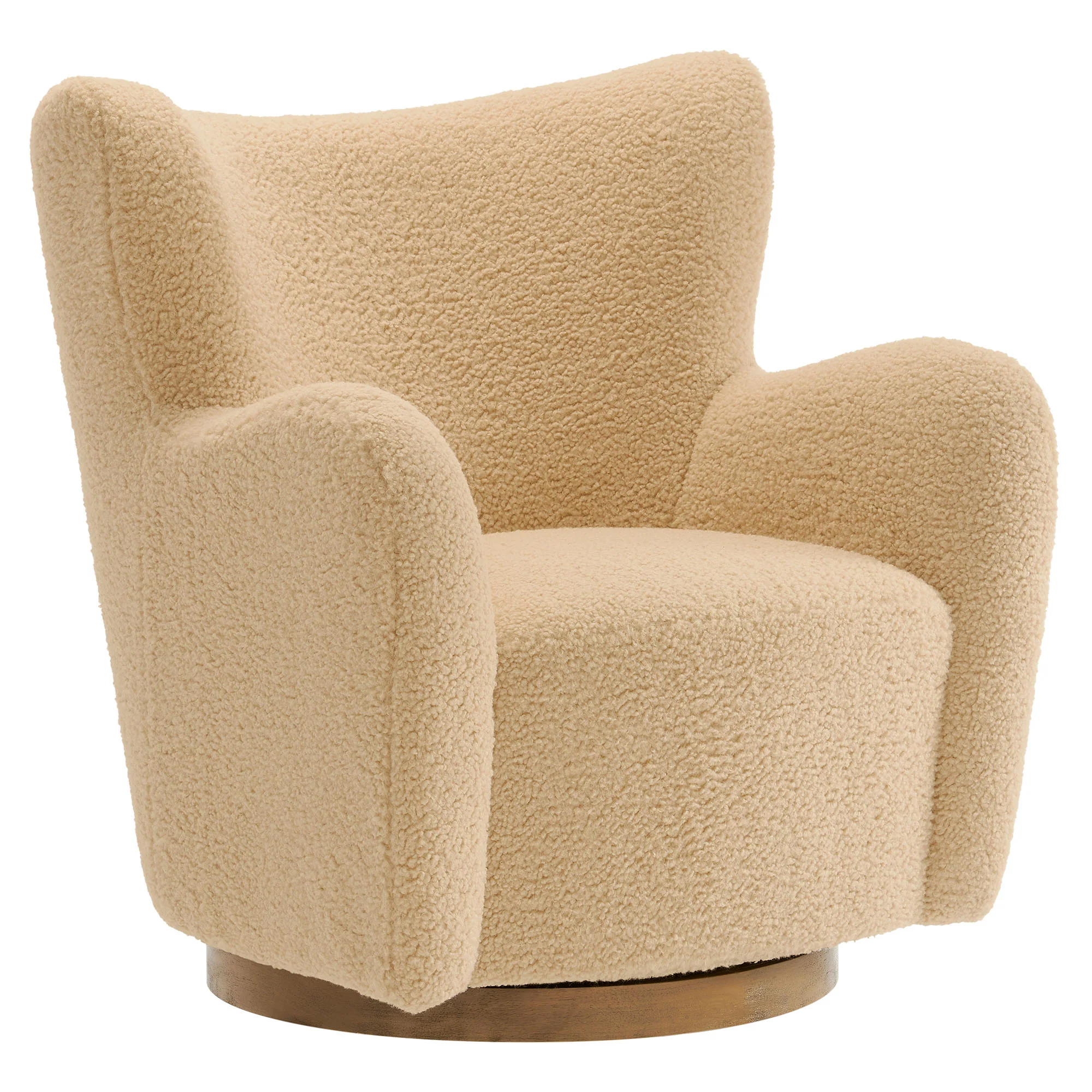 Montrose Wingback Sherpa Swivel Accent Chair by Modway - Image 21