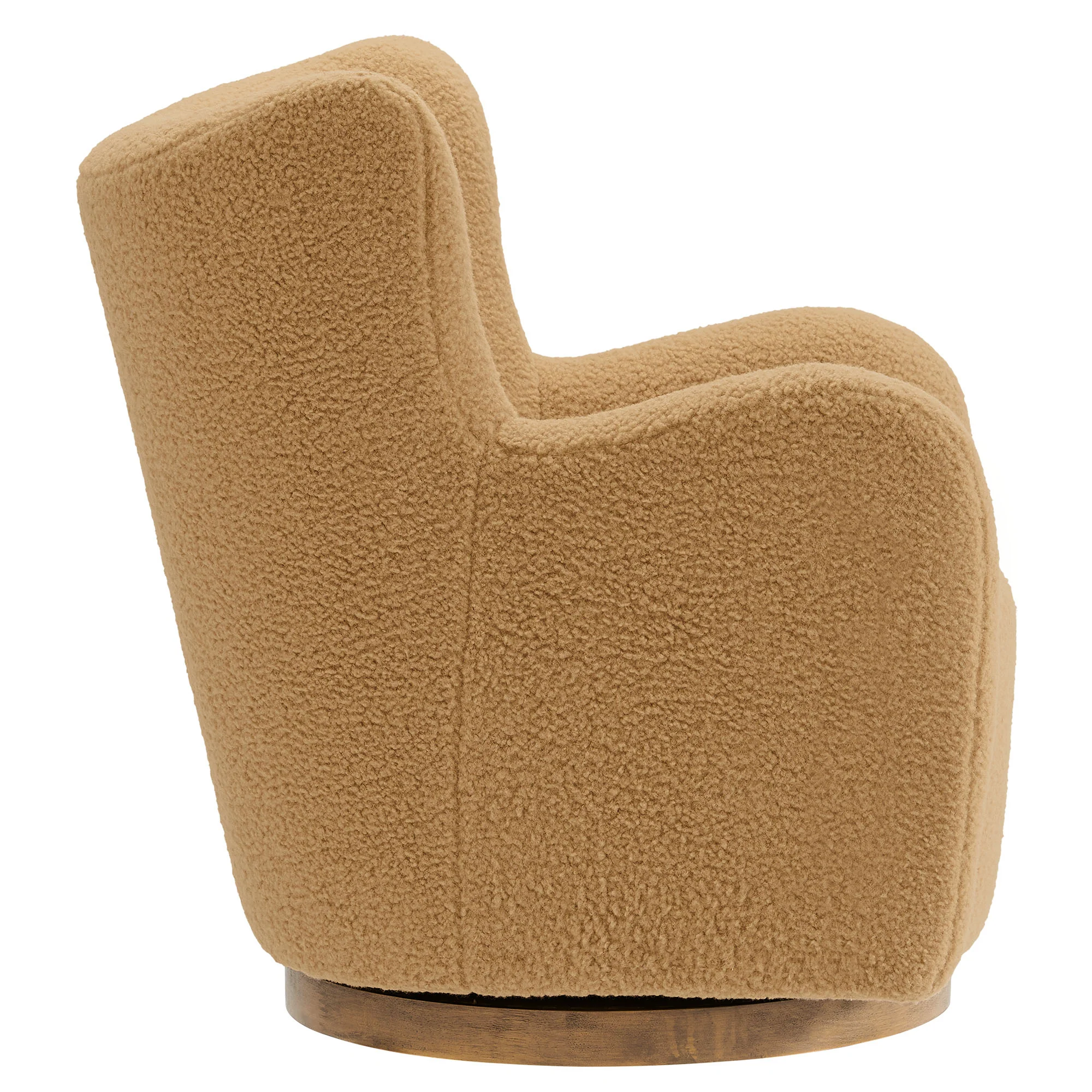 Montrose Wingback Sherpa Swivel Accent Chair by Modway - Image 3