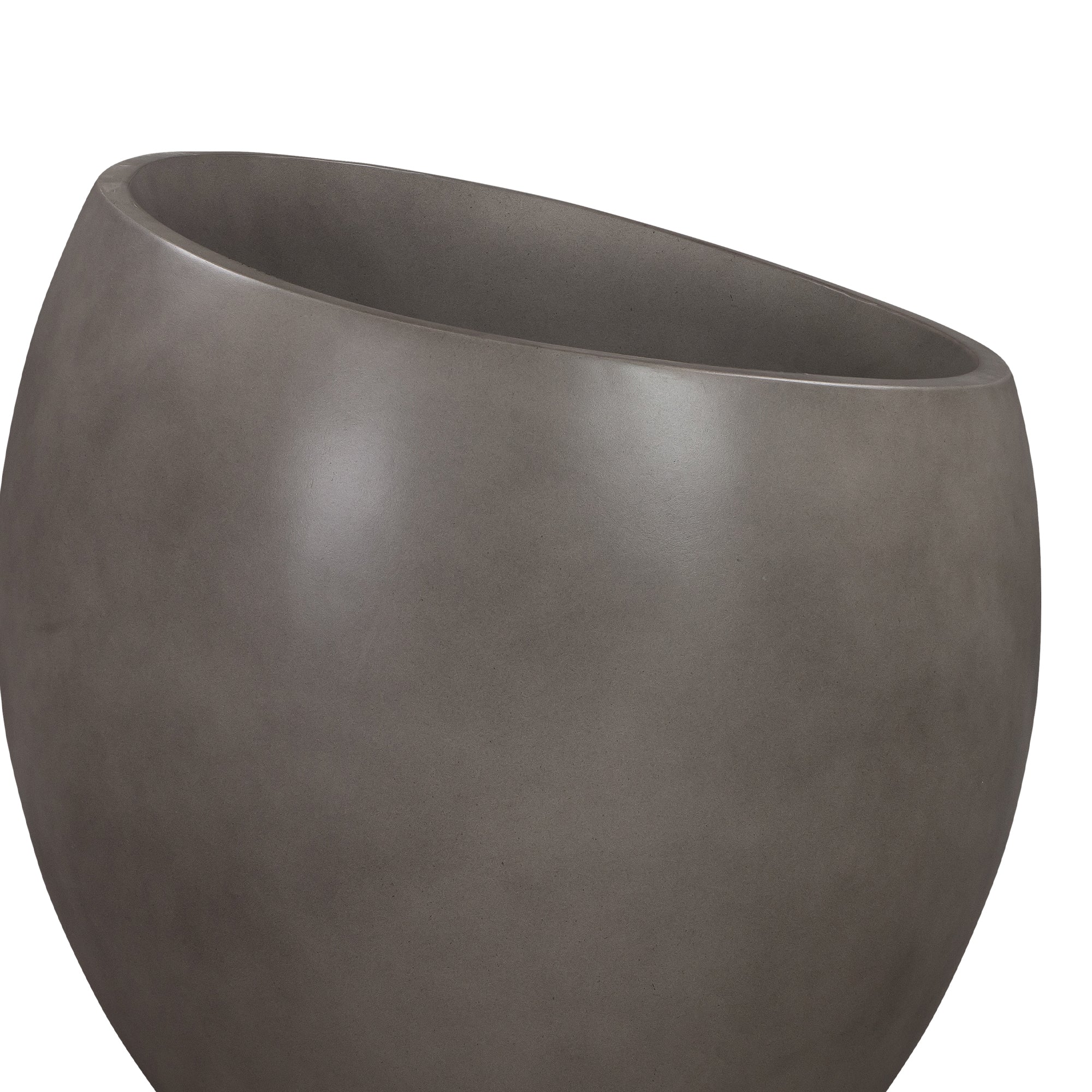 Moonstone Large Indoor or Outdoor Planter in Grey Concrete By Armen Living - Image 4