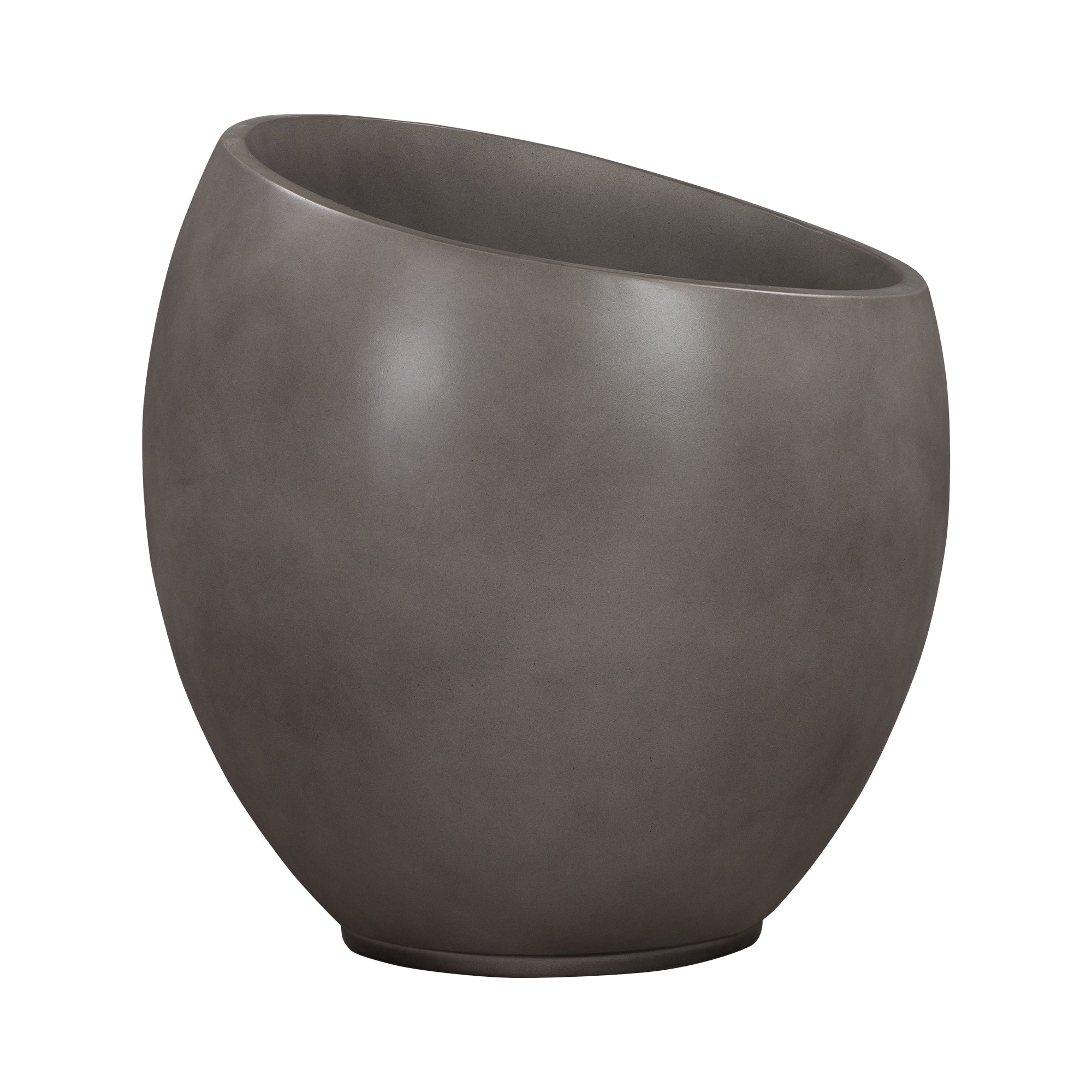 Moonstone Medium Indoor or Outdoor Planter in Grey Concrete By Armen Living - Image 2