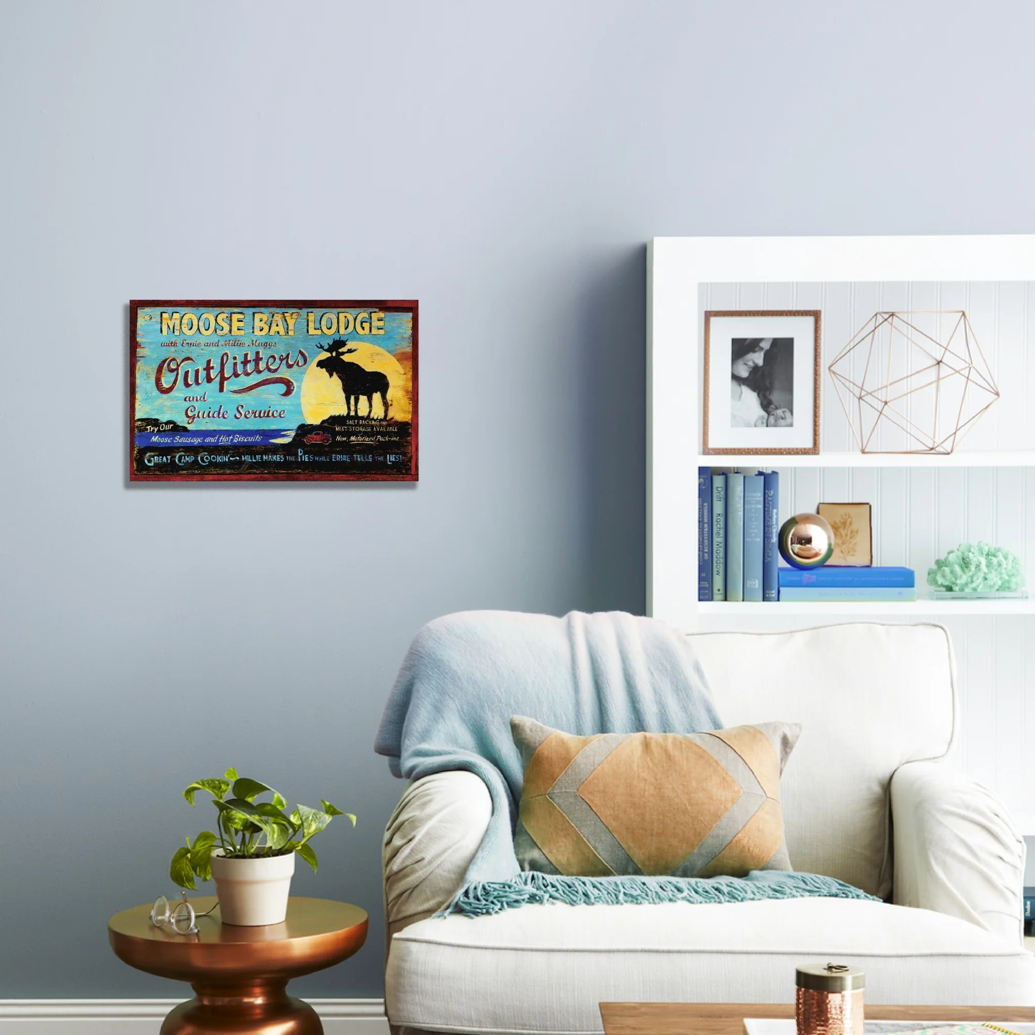 Moose Bay Lodge Wall Art By Homeroots - Image 2