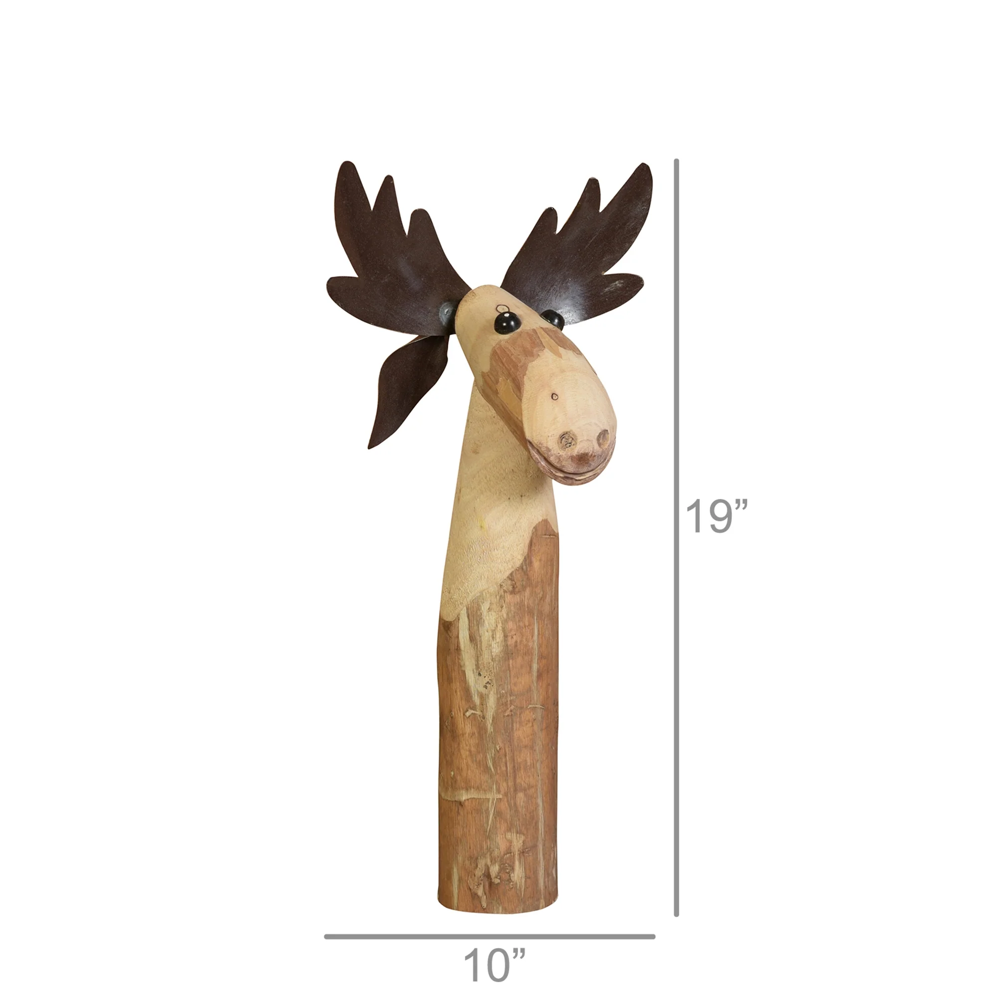 Moose, Wood & Metal - Medium By HomArt - Image 3