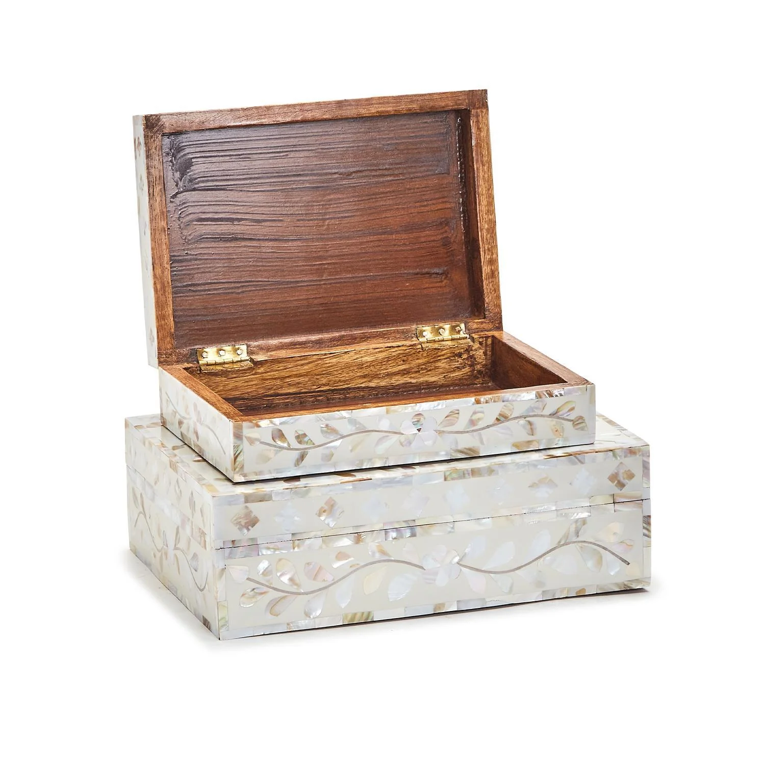 MOP Tear Hinged Cover Box Set Of 4 By Tozai Home - Image 2