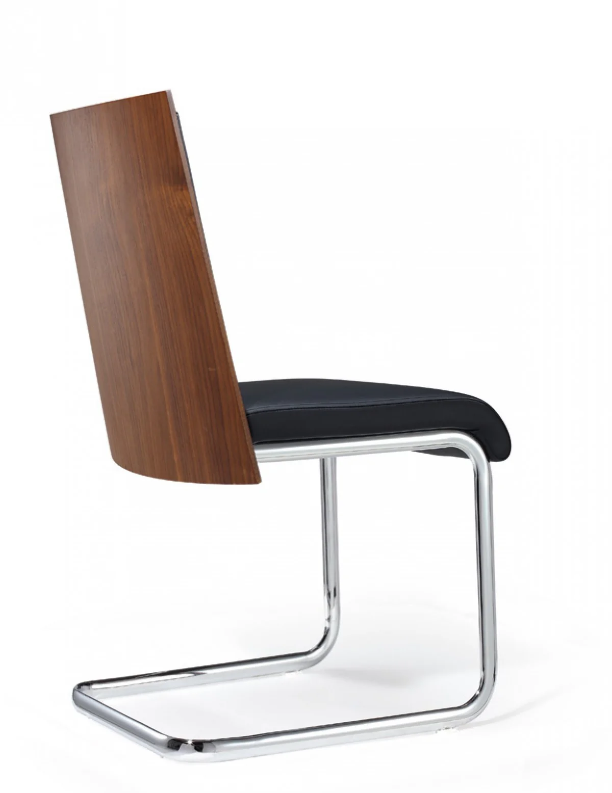 Morgan - Modern Black & Walnut Dining Chair (Set Of 2) By Homeroots - Image 2