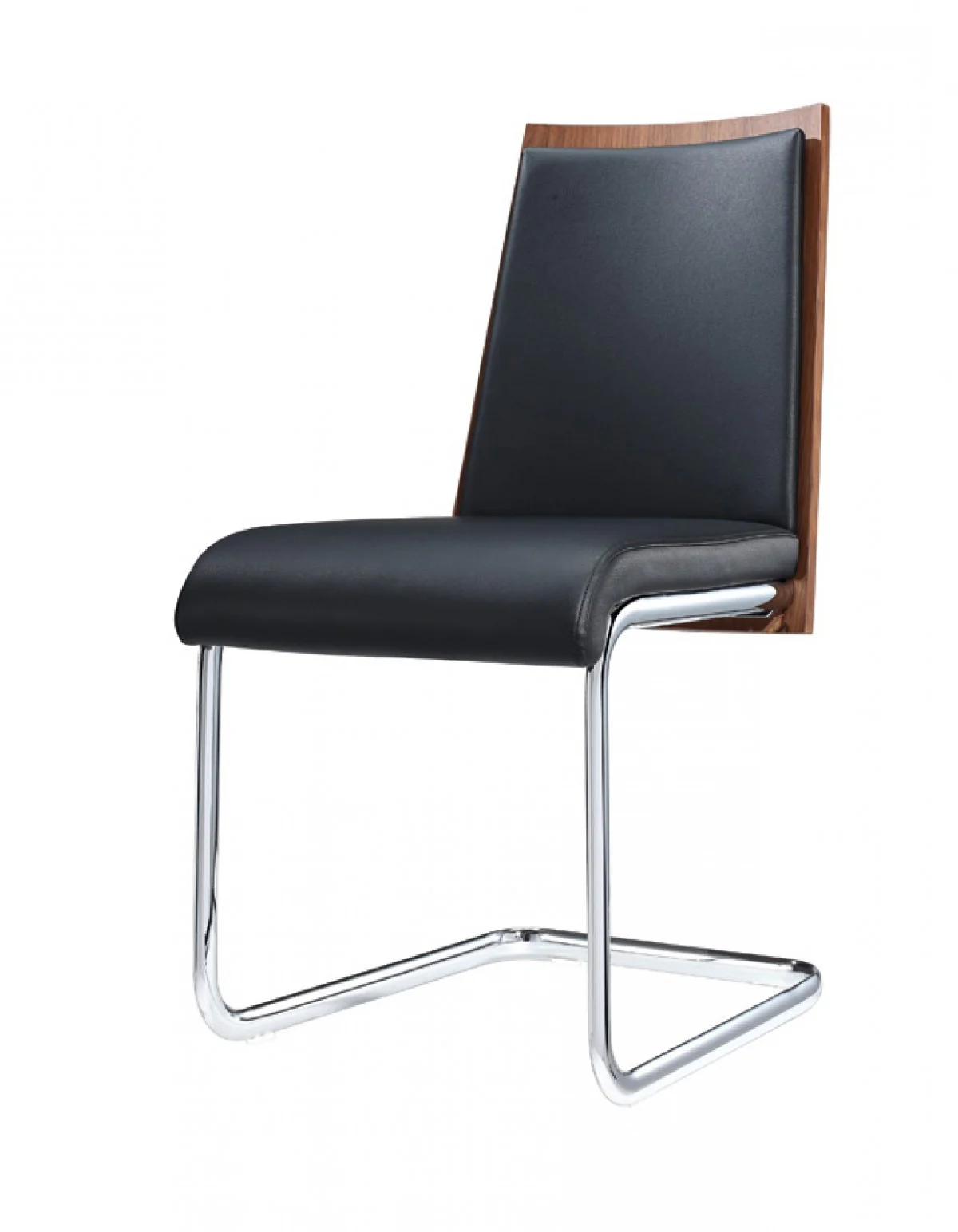 Morgan - Modern Black & Walnut Dining Chair (Set Of 2) By Homeroots - Image 3