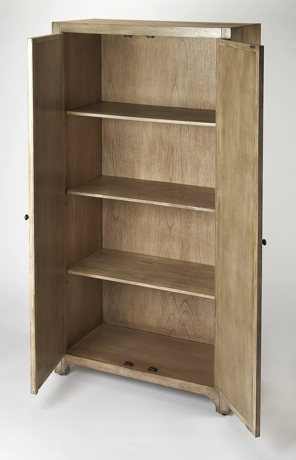 Morjanna Greige Mirrored Armoire By Homeroots - Image 2