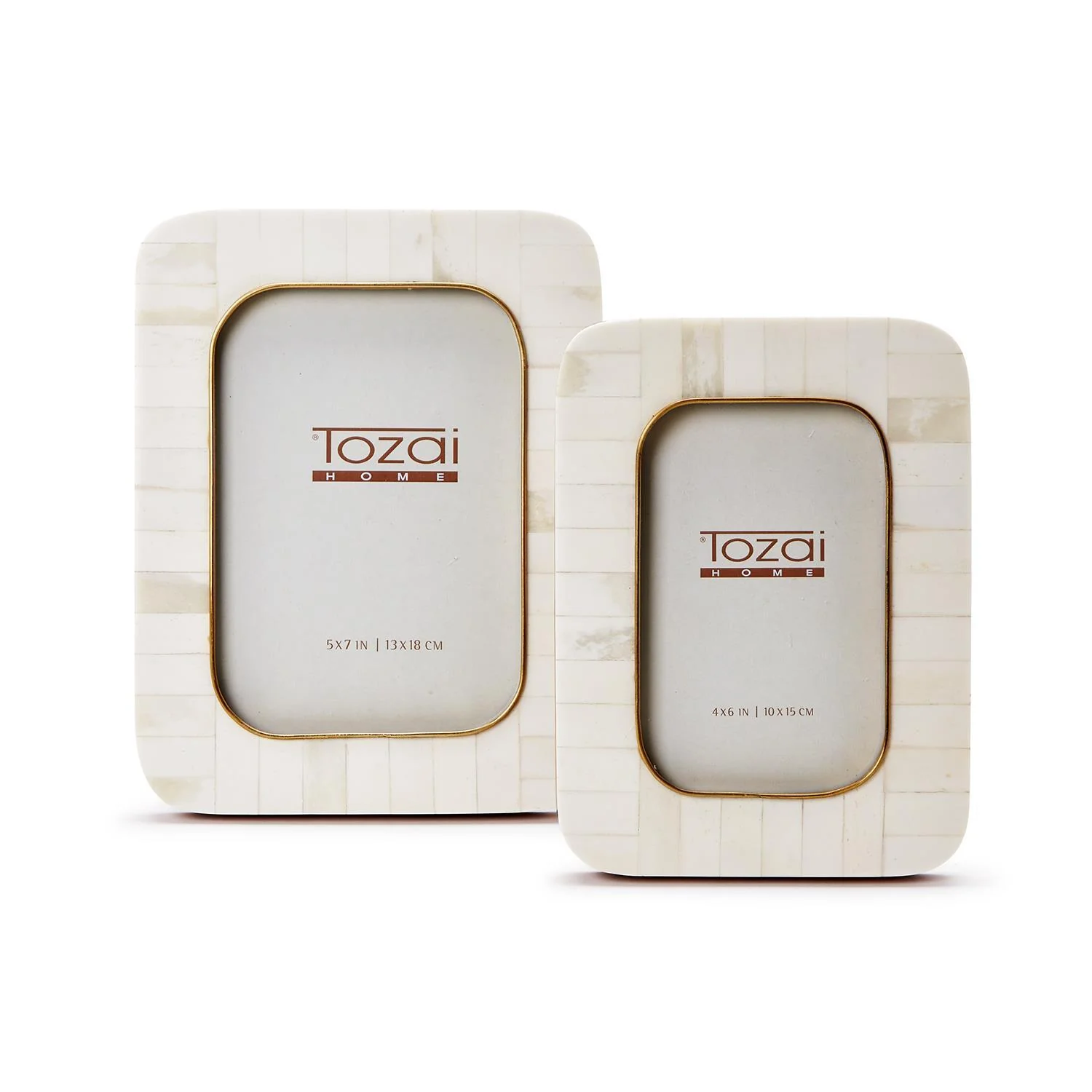 Mosaic Round Edge Photo Frame Set Of 6 By Tozai Home - Image 3