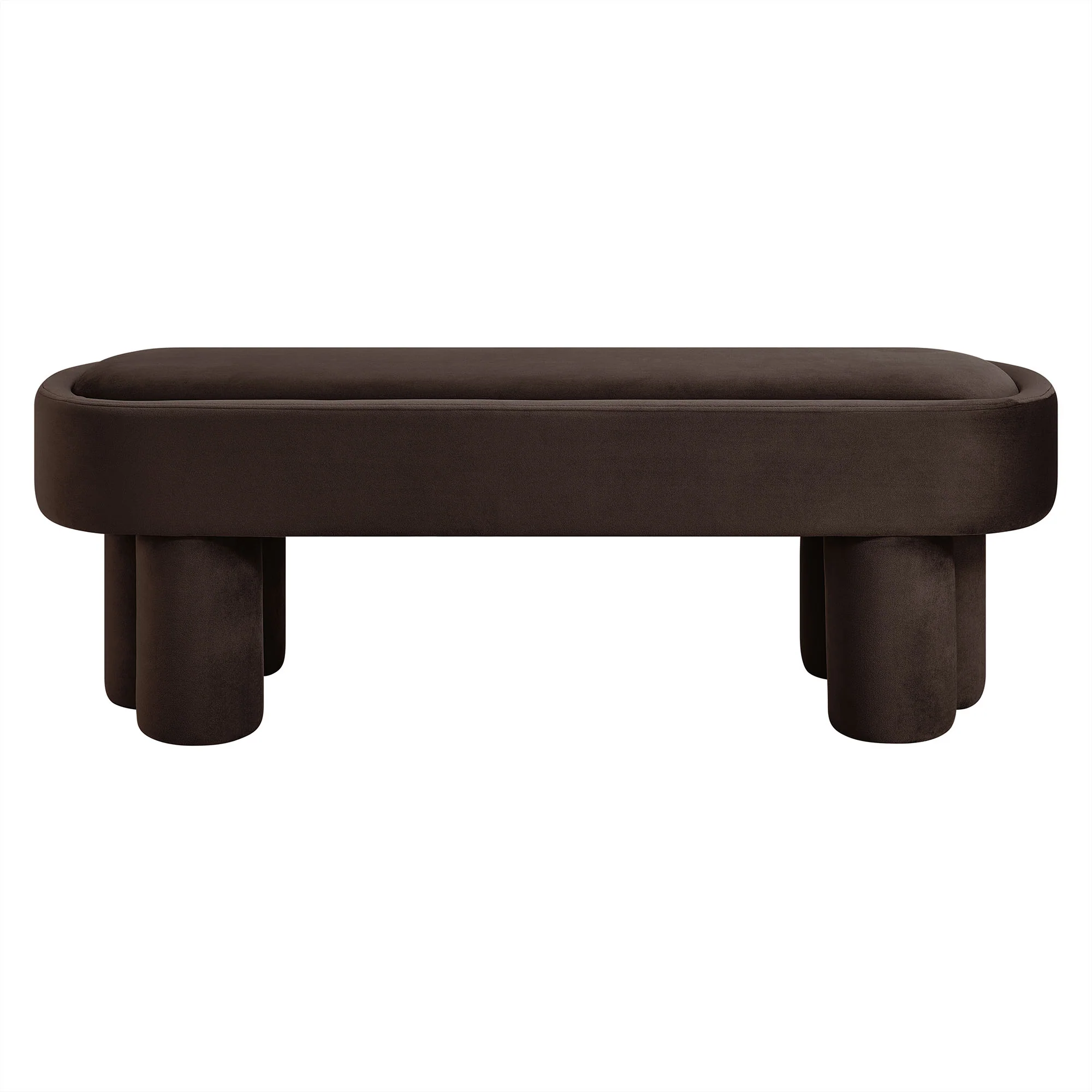 Mossi Oval Performance Velvet Accent Bench by Modway - Image 11