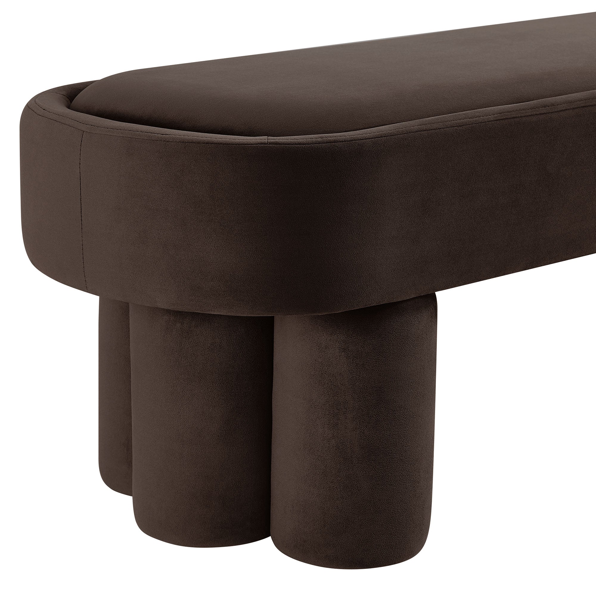 Mossi Oval Performance Velvet Accent Bench by Modway - Image 12