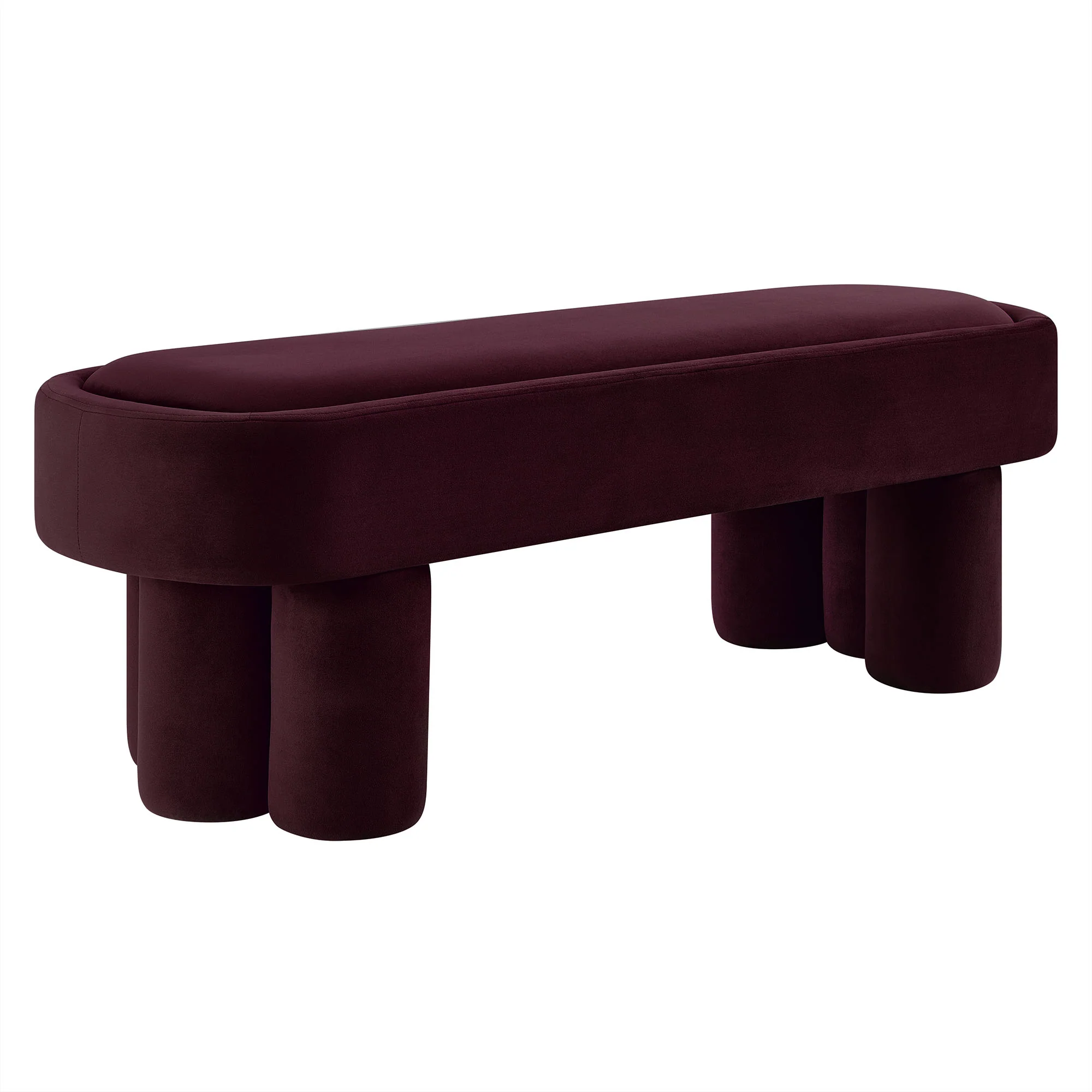 Mossi Oval Performance Velvet Accent Bench by Modway - Image 17