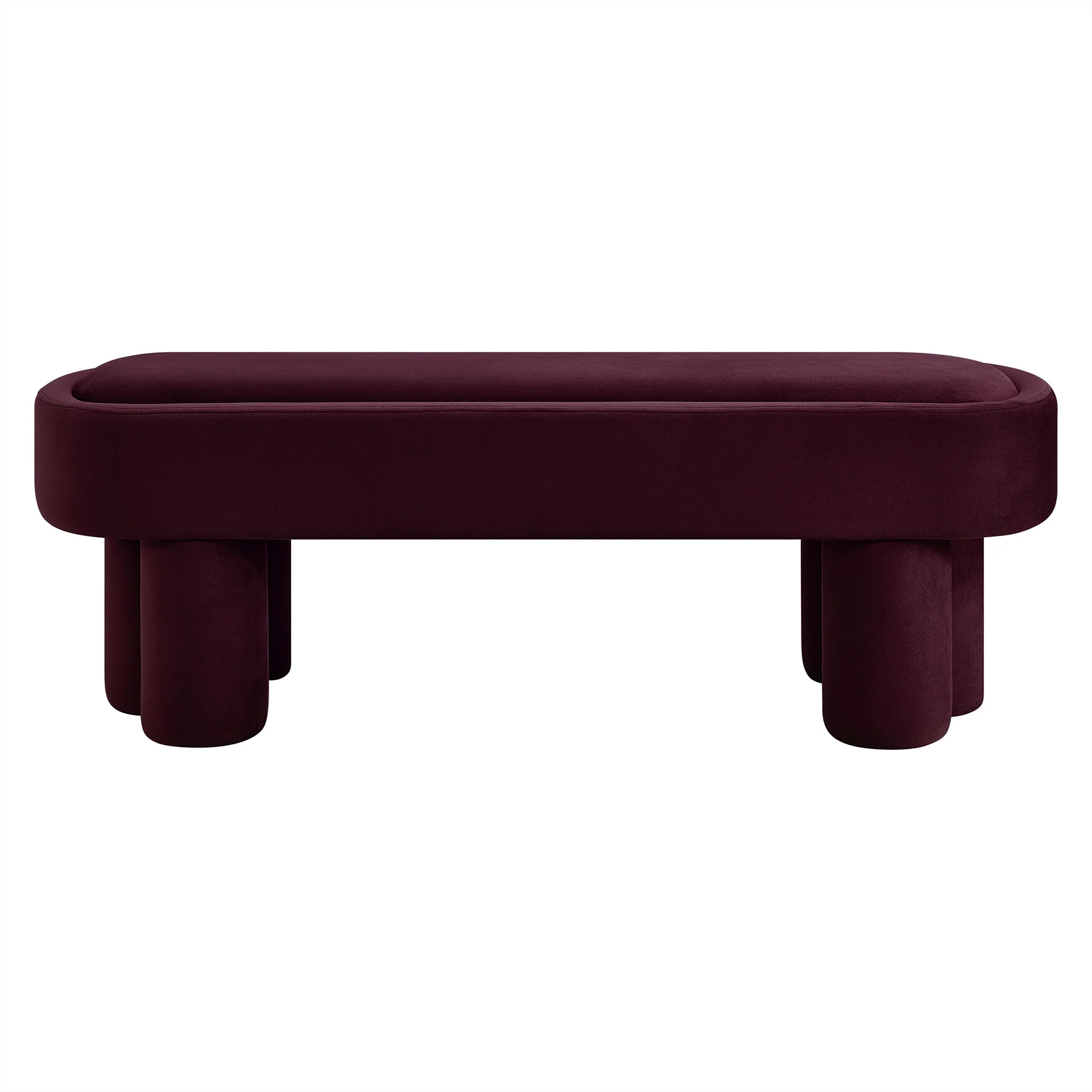 Mossi Oval Performance Velvet Accent Bench by Modway - Image 19