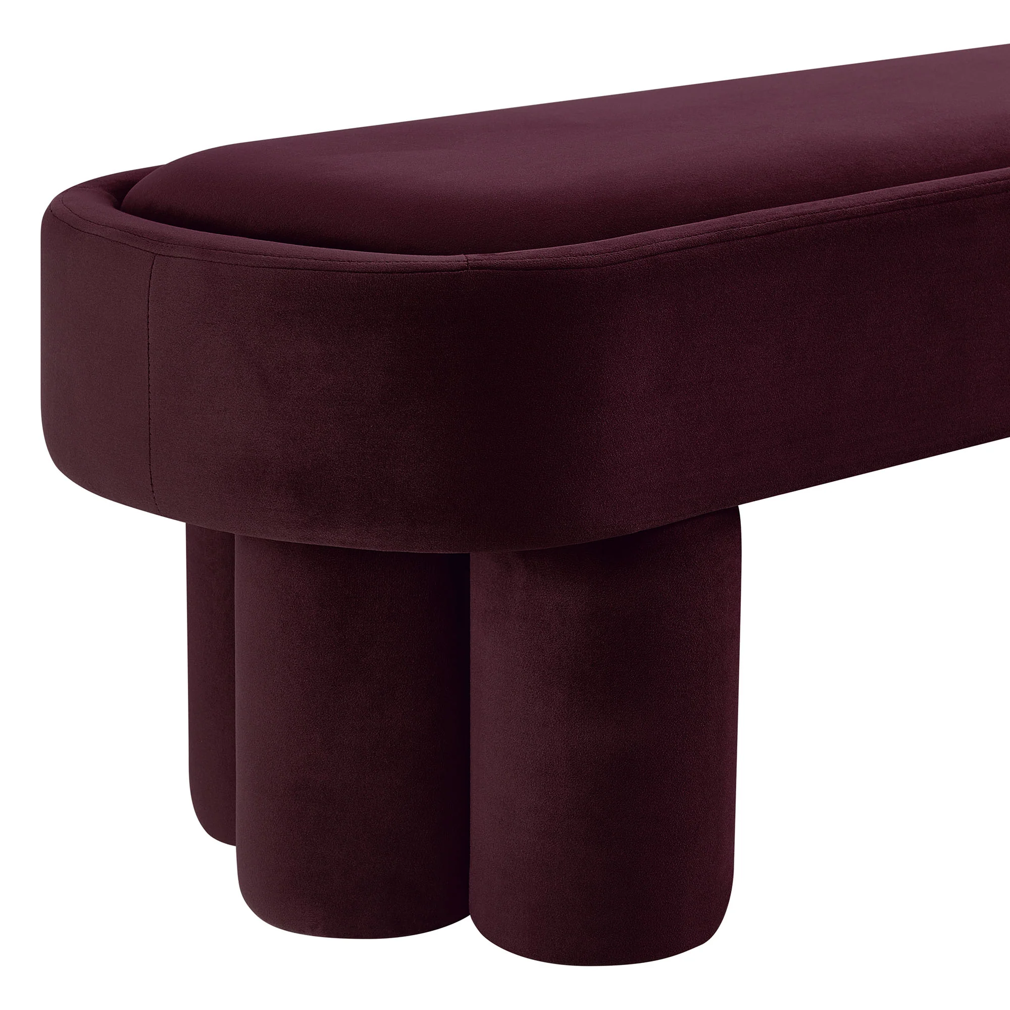 Mossi Oval Performance Velvet Accent Bench by Modway - Image 20