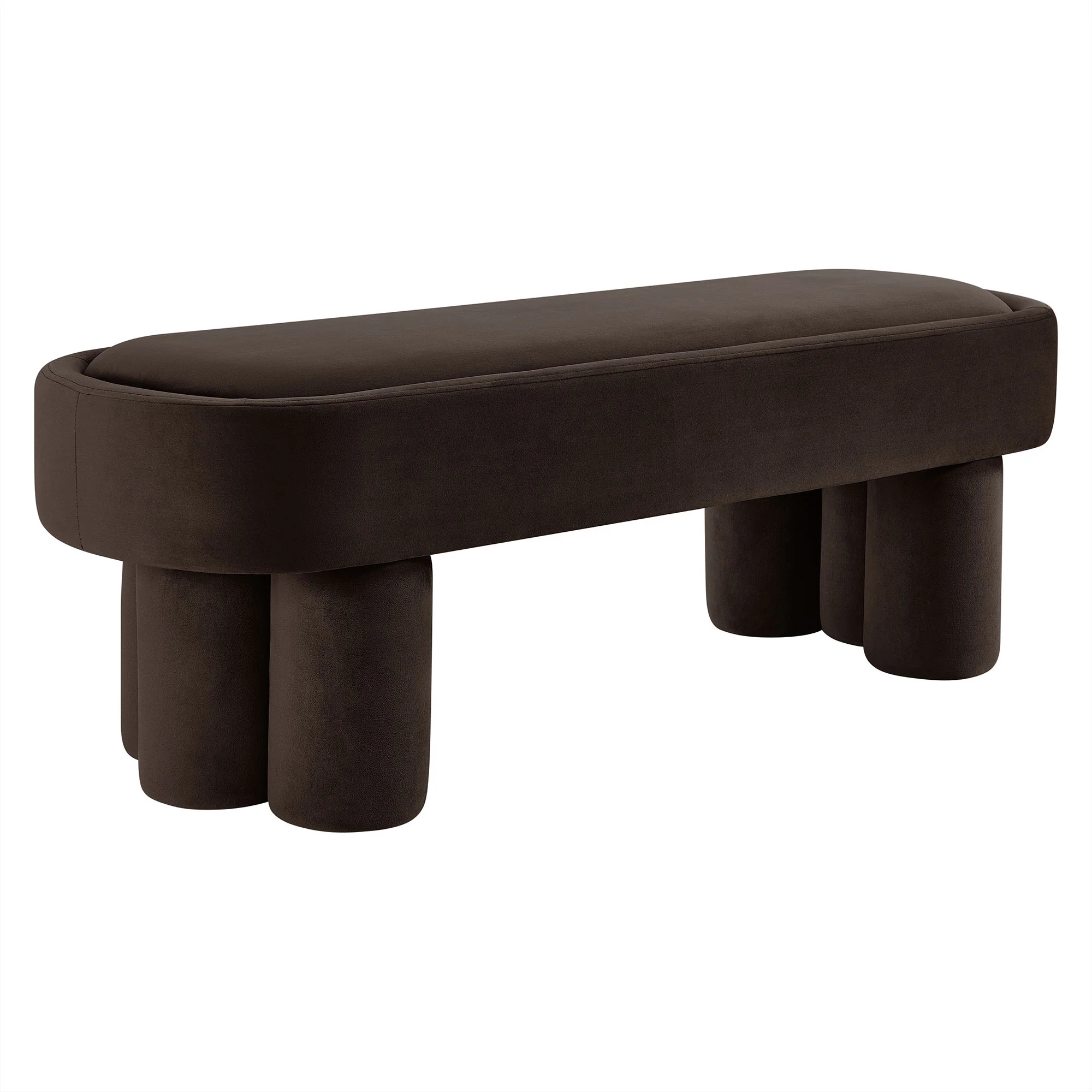 Mossi Oval Performance Velvet Accent Bench by Modway - Image 9
