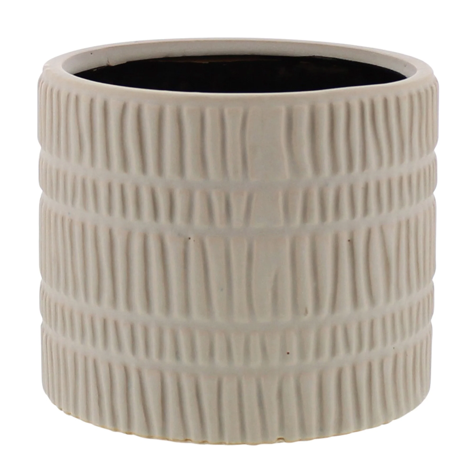 Moto Cachepot, Ceramic - Large - Matte White Set Of 2 By HomArt - Image 3