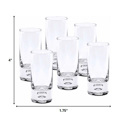 Mouth Blown Crystal 6 Pc Shot Or Vodka Glass Set 3 Oz By Homeroots - Image 2