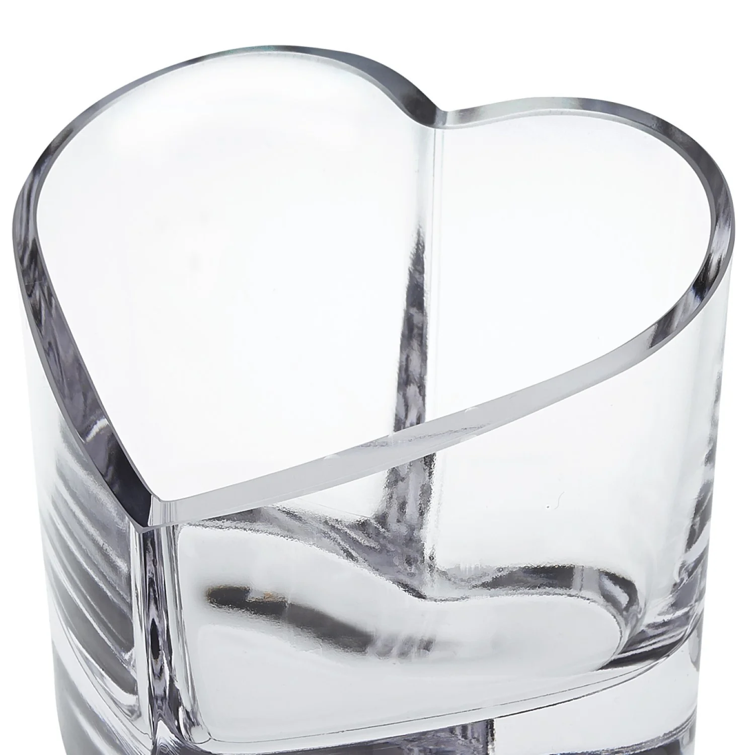 Mouth Blown European Crystal Heart Bowl Or Votive By Homeroots - Image 2